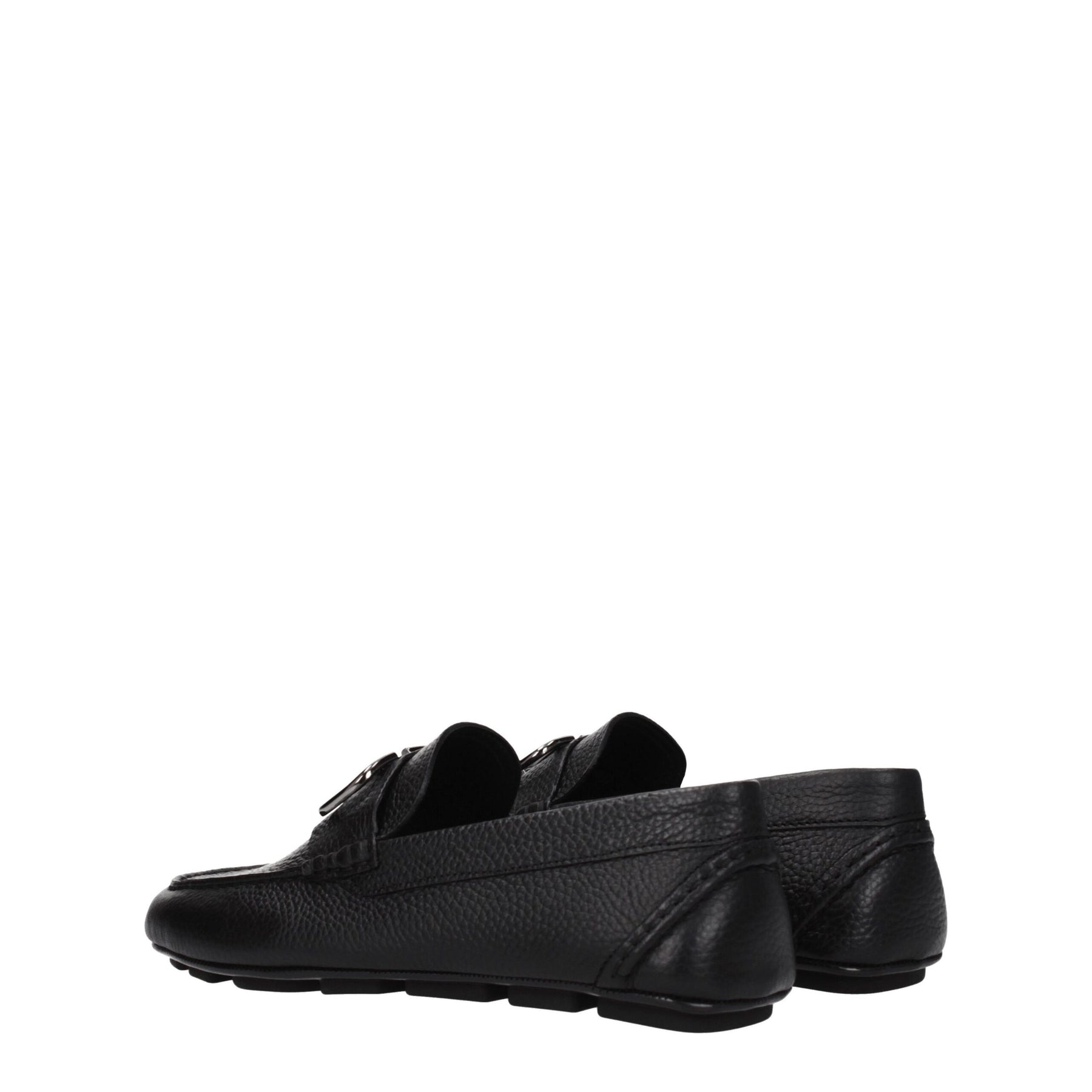 Valentino Garavani Black Leather Slip-On Loafers | Regal Royce