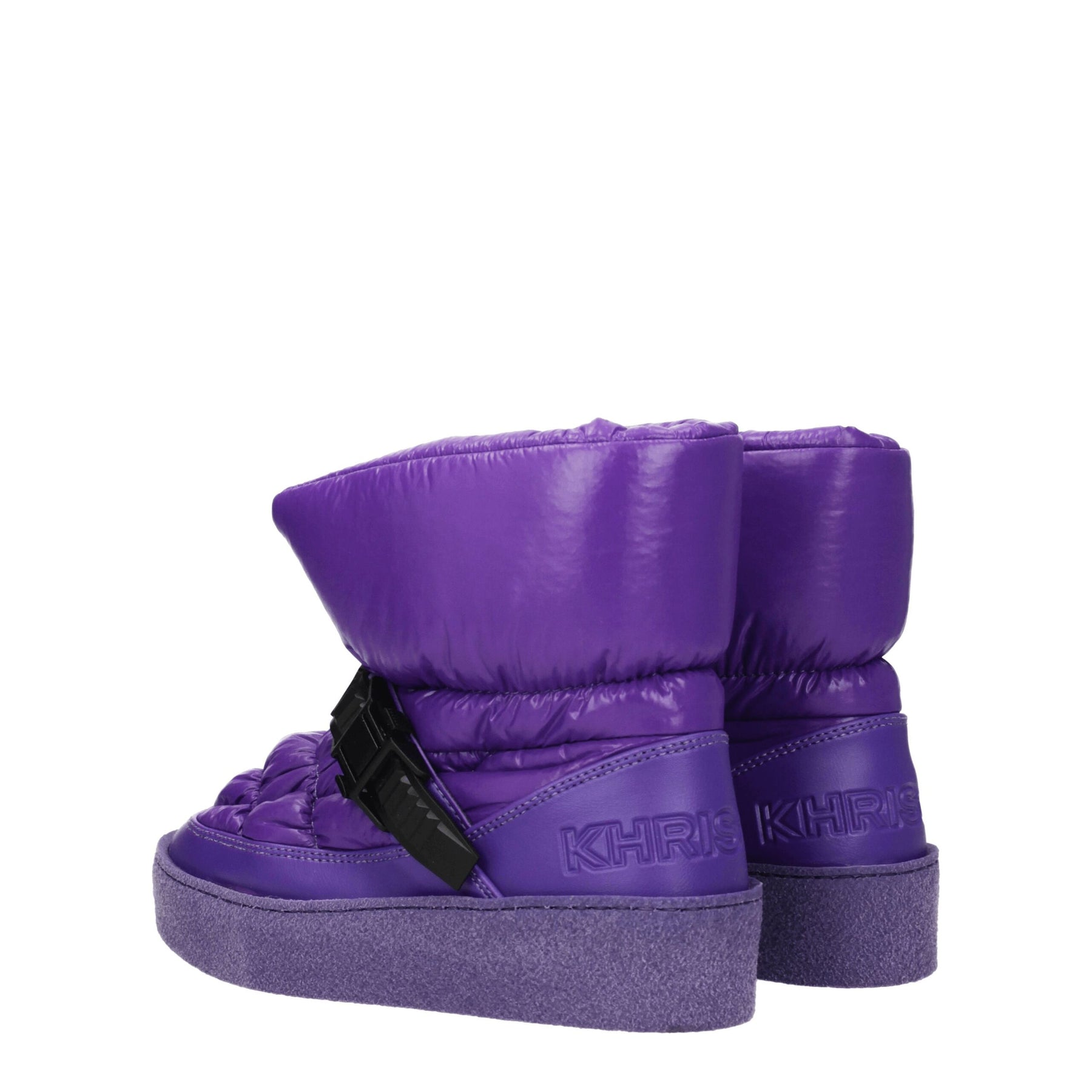 Khrisjoy Purple Polyester Ankle Boots | Regal Royce