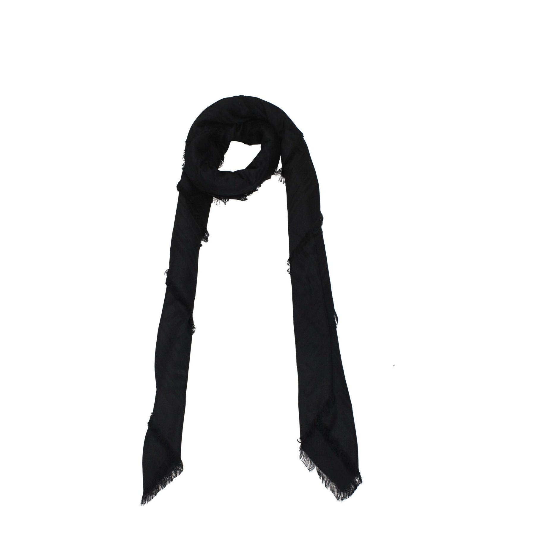 Balmain Black Viscose Foulard | Regal Royce