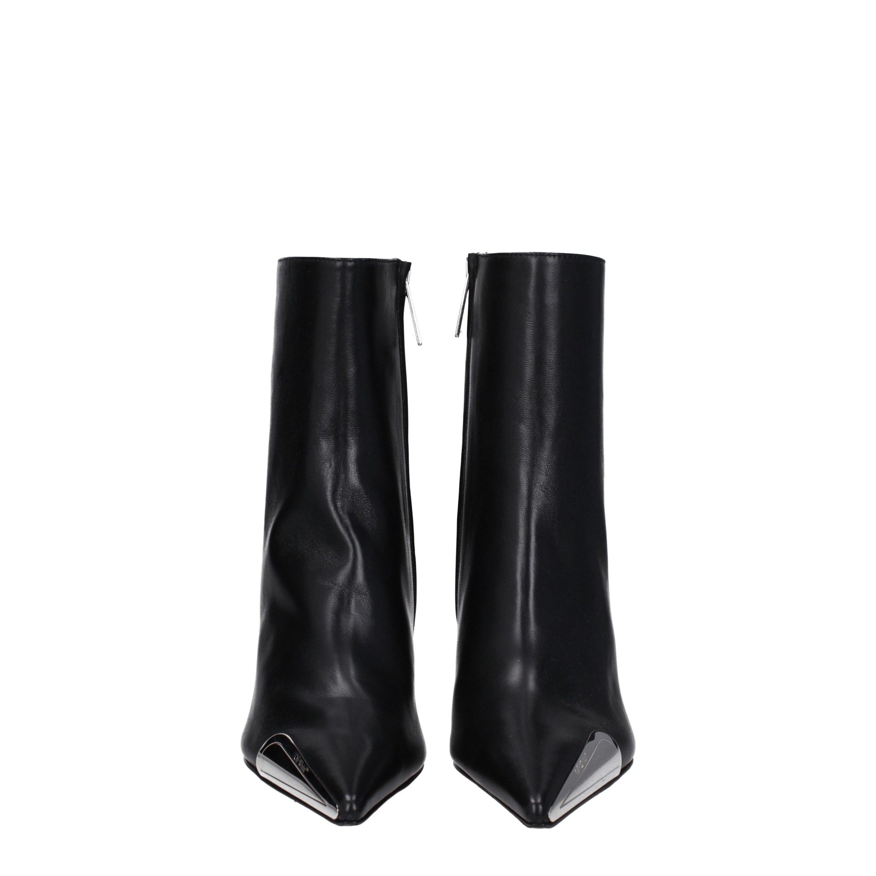 Off-White Black Leather Ankle Boots | Regal Royce