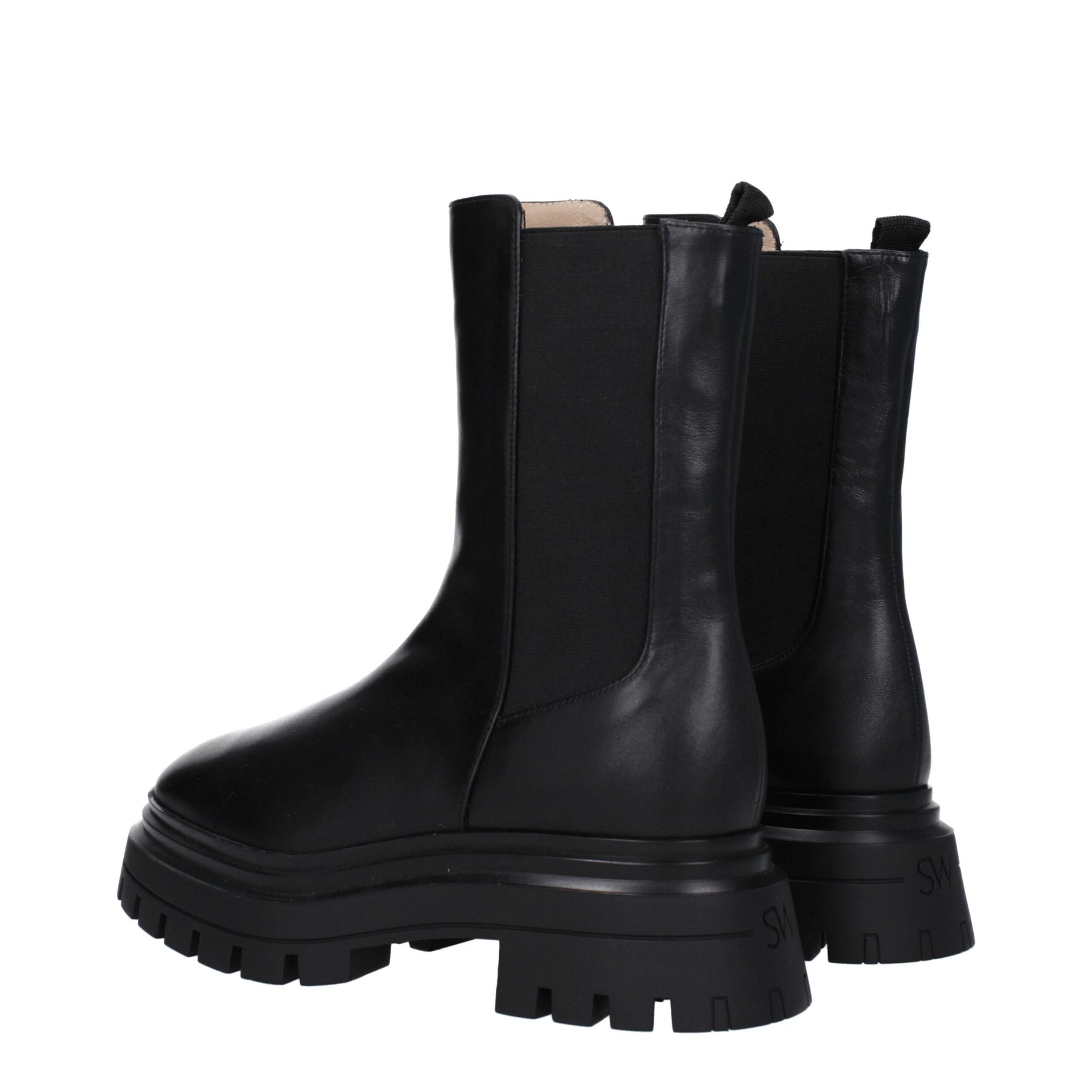 Stuart Weitzman Black Leather Ankle Boots | Regal Royce
