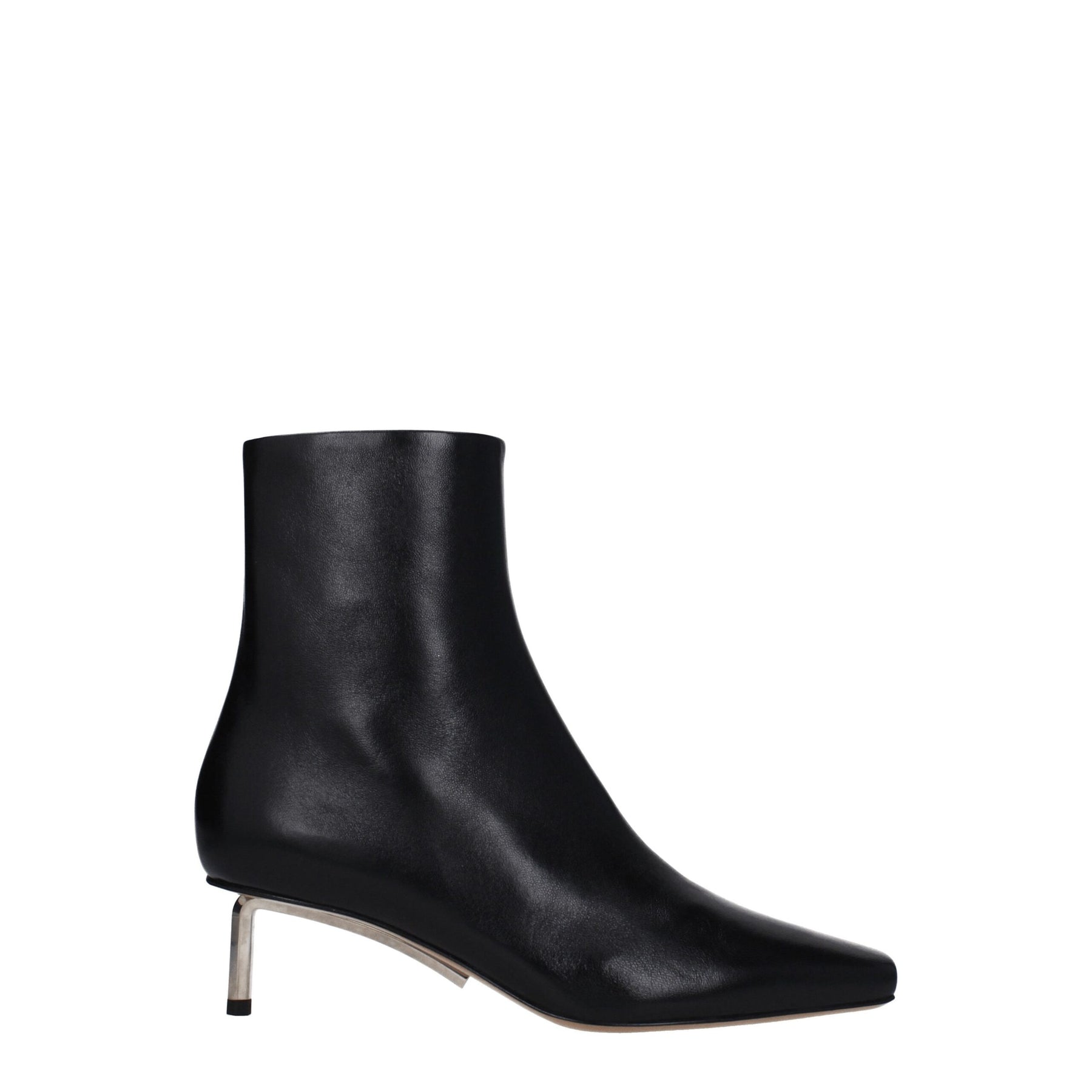 Off-White Black Leather Ankle Boots | Regal Royce