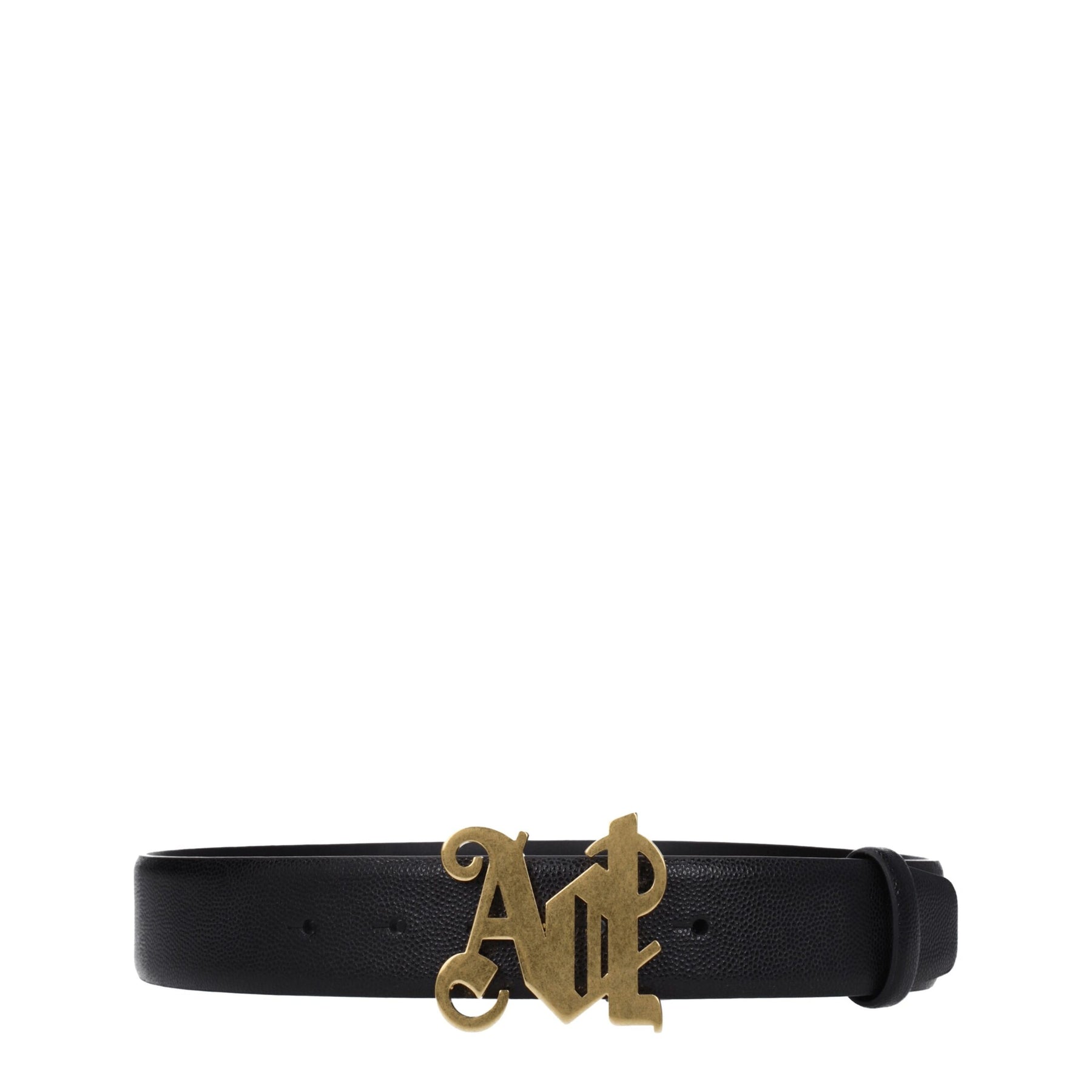 Palm Angels Black Leather Regular Belt | Regal Royce