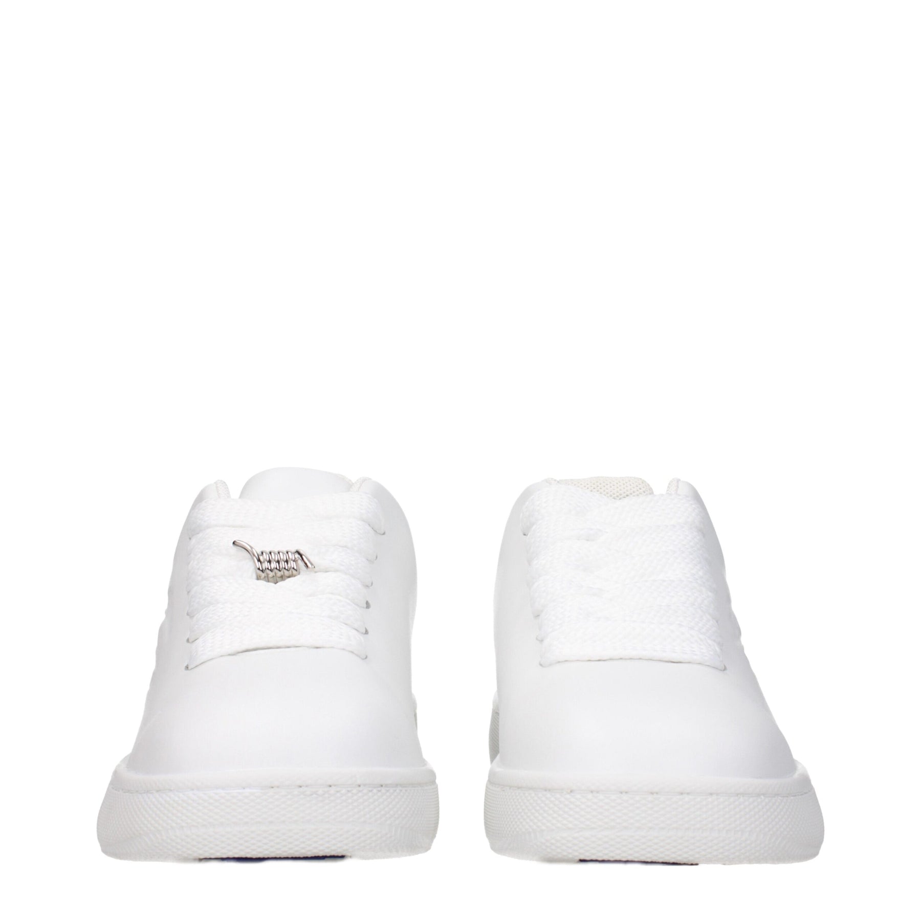 Burberry White Leather Low Top Sneakers | Regal Royce
