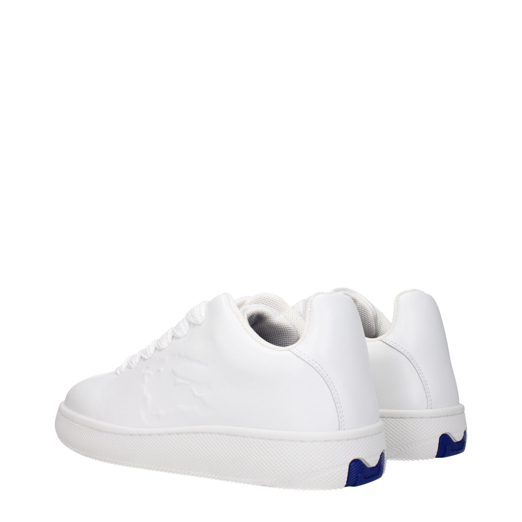 Burberry White Leather Low Top Sneakers | Regal Royce