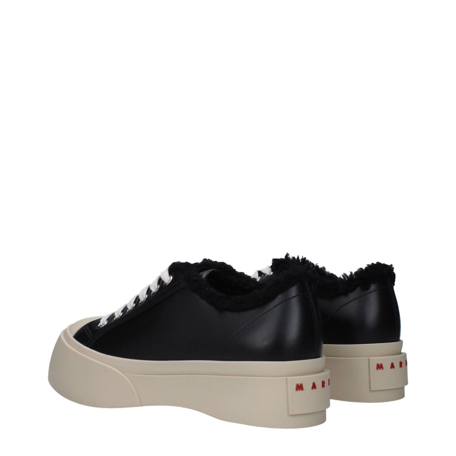 Marni Black Leather Chunky Sneakers | Regal Royce