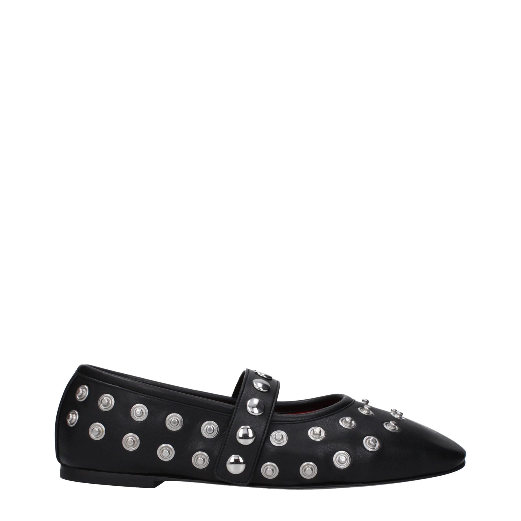 Stella McCartney Black Leather Ballet Flats | Regal Royce