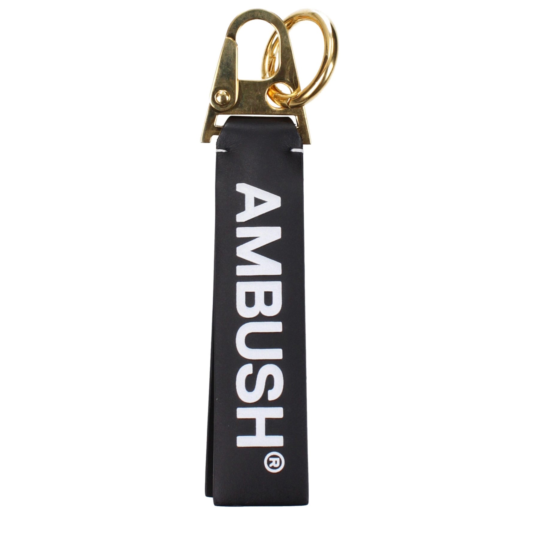 Ambush Black Leather Keychain | Regal Royce