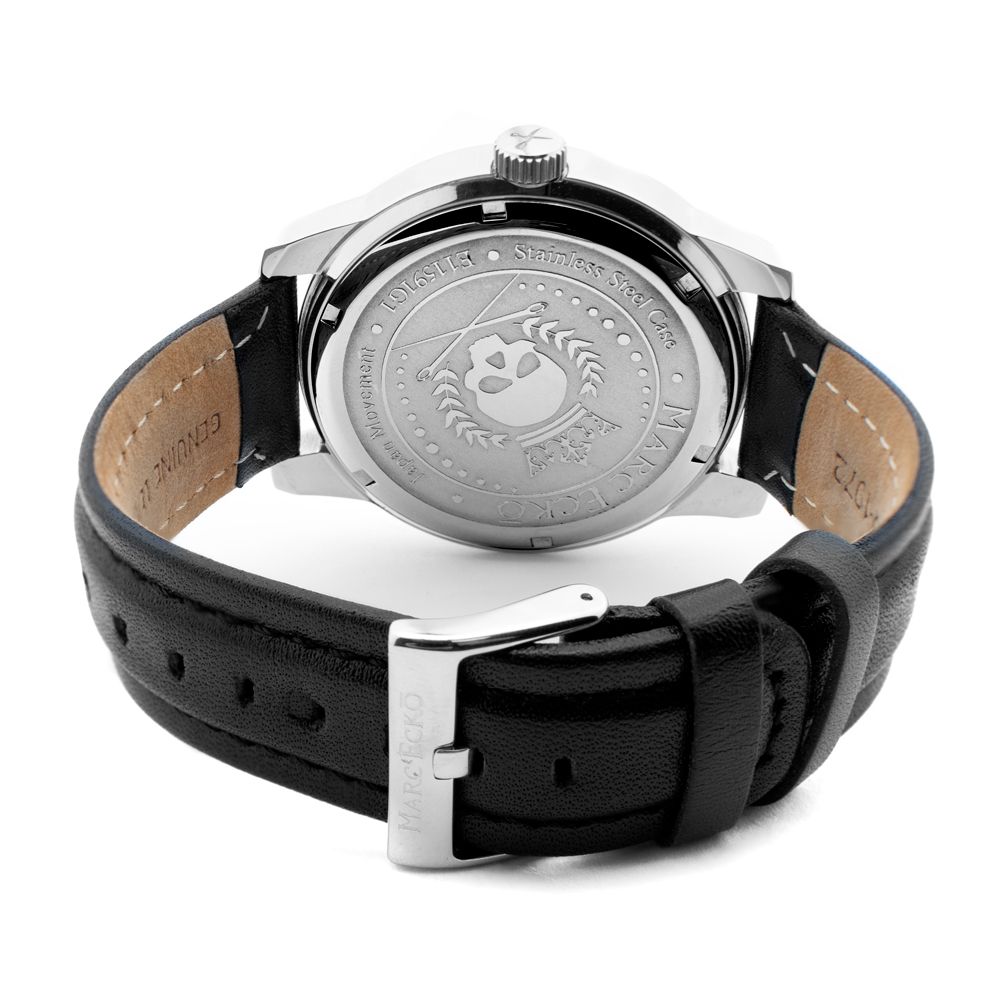 Marc Ecko Black Leather Dress Watch | Regal Royce