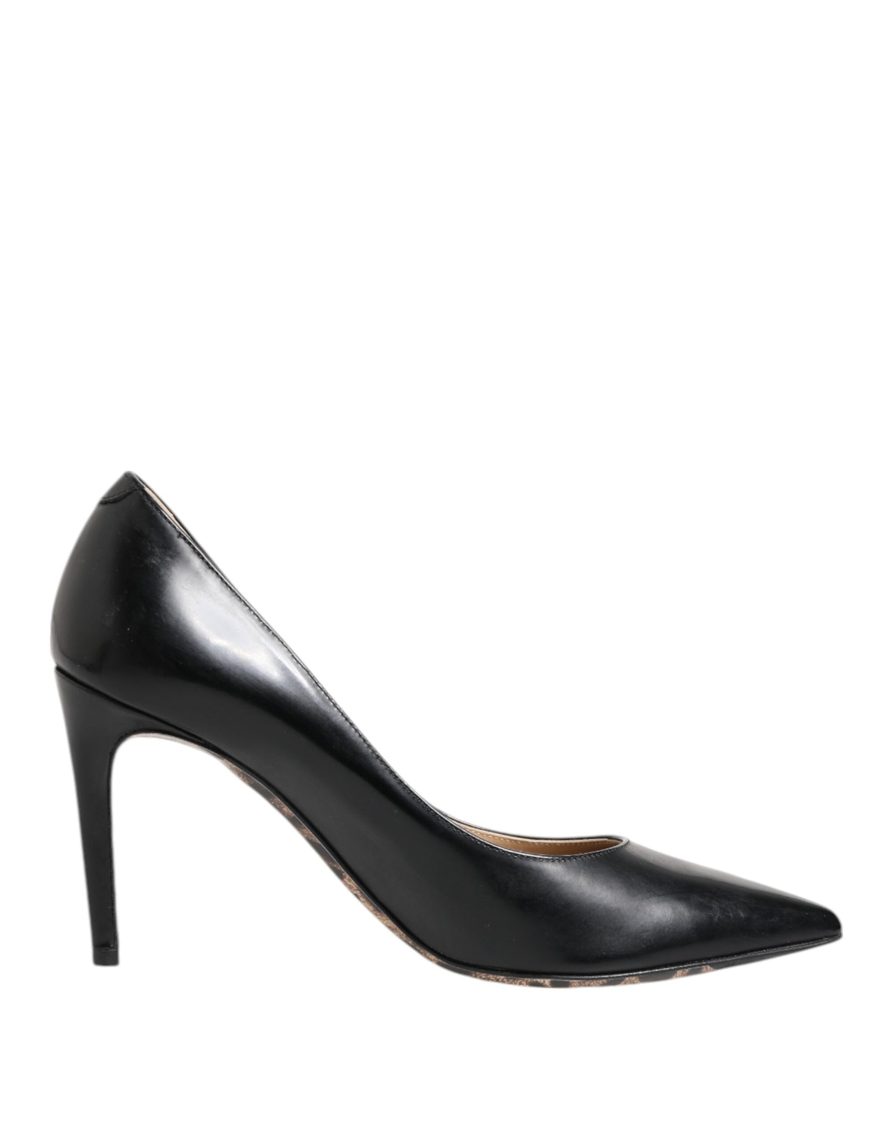 Dolce & Gabbana Black Calf Leather Stiletto Heels Pumps Shoes | Regal Royce
