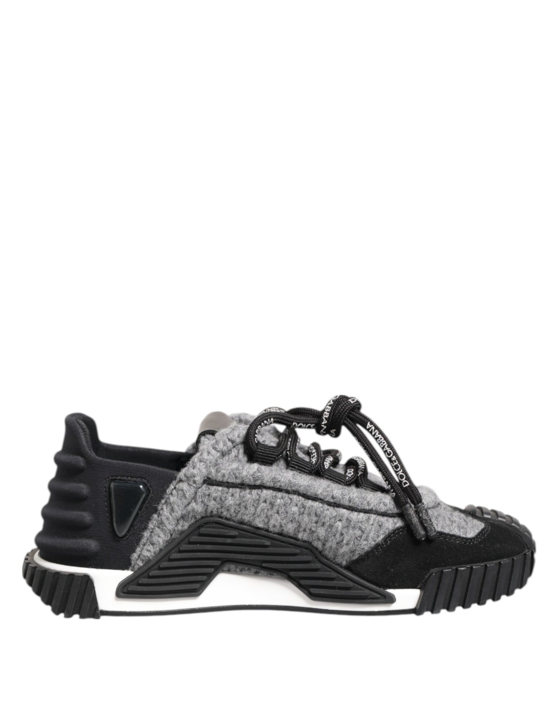 Dolce & Gabbana Black Gray NS1 Low Top Sneakers Shoes | Regal Royce