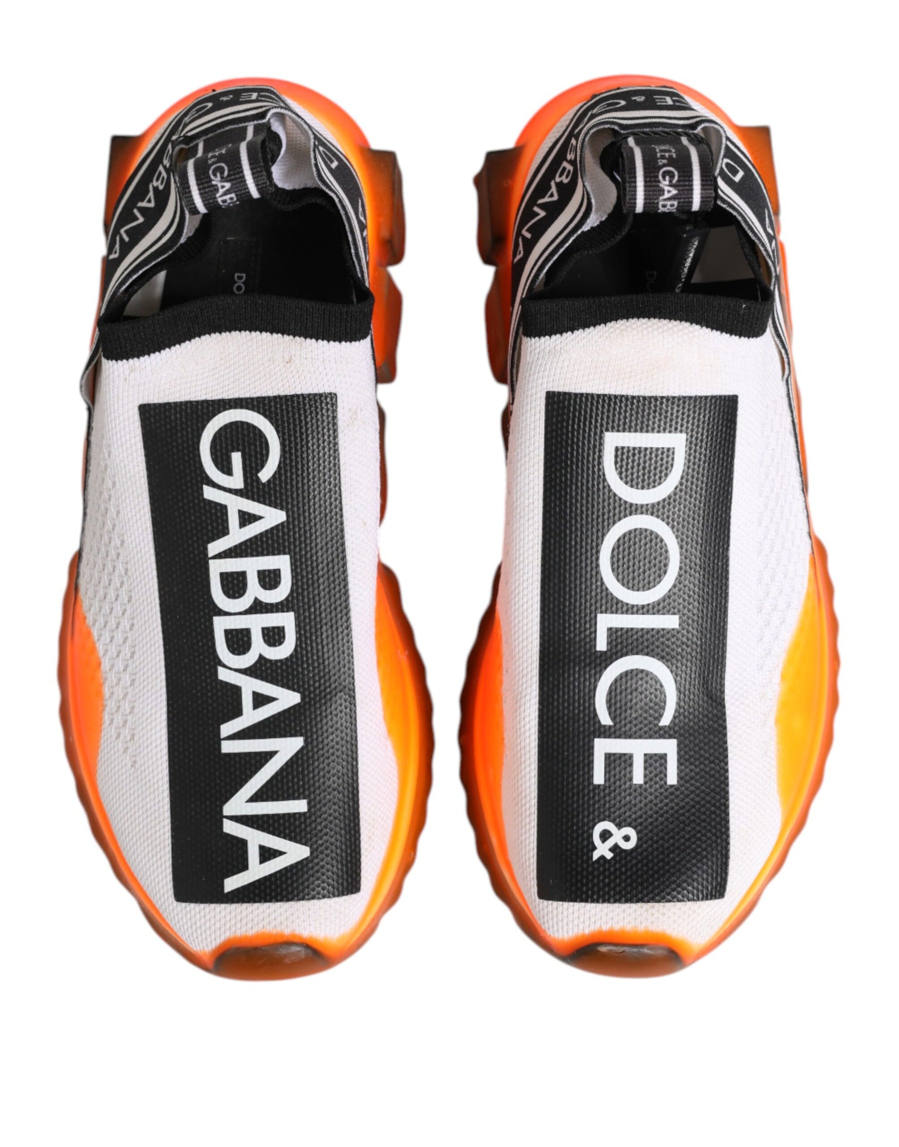 Dolce & Gabbana White Sorrento Slip On Low Top Sneakers Shoes | Regal Royce