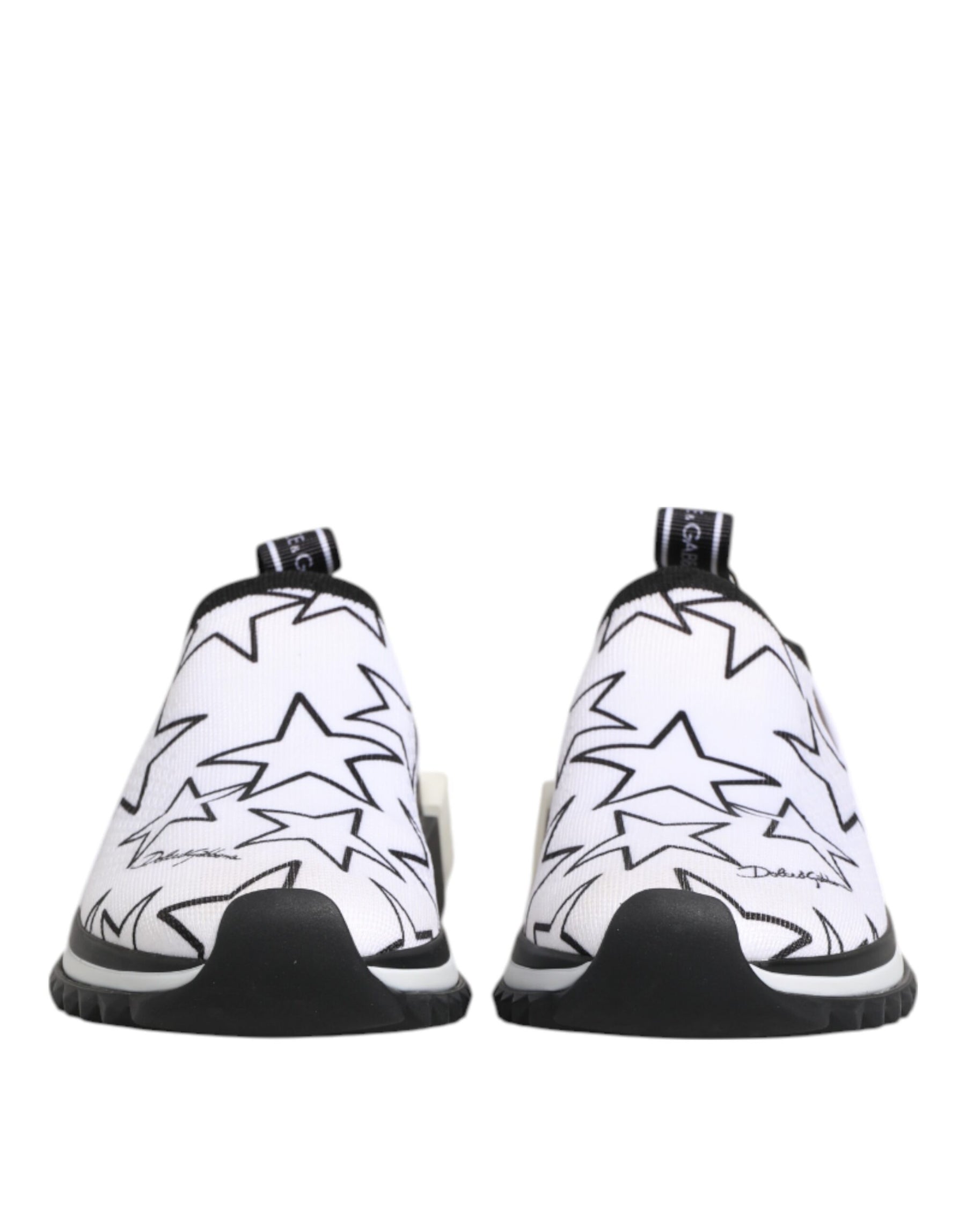 Dolce & Gabbana White Stars Sorrento Low Top Sneakers Shoes | Regal Royce