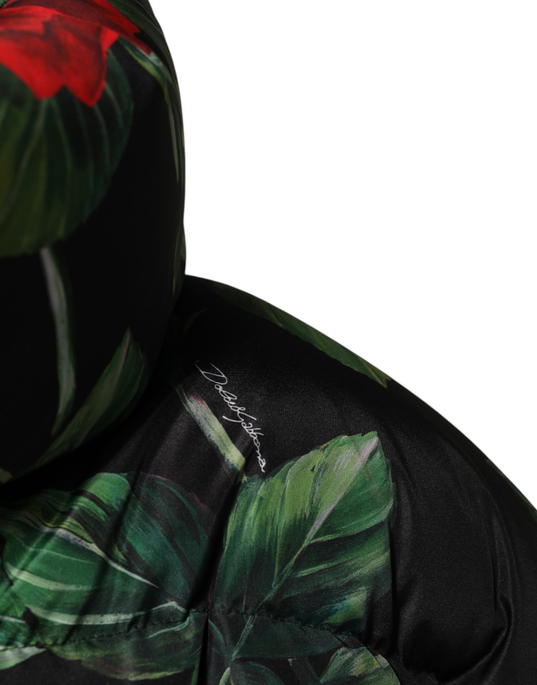 Dolce & Gabbana Multicolor Floral Puffer Coat Full Zip Jacket | Regal Royce