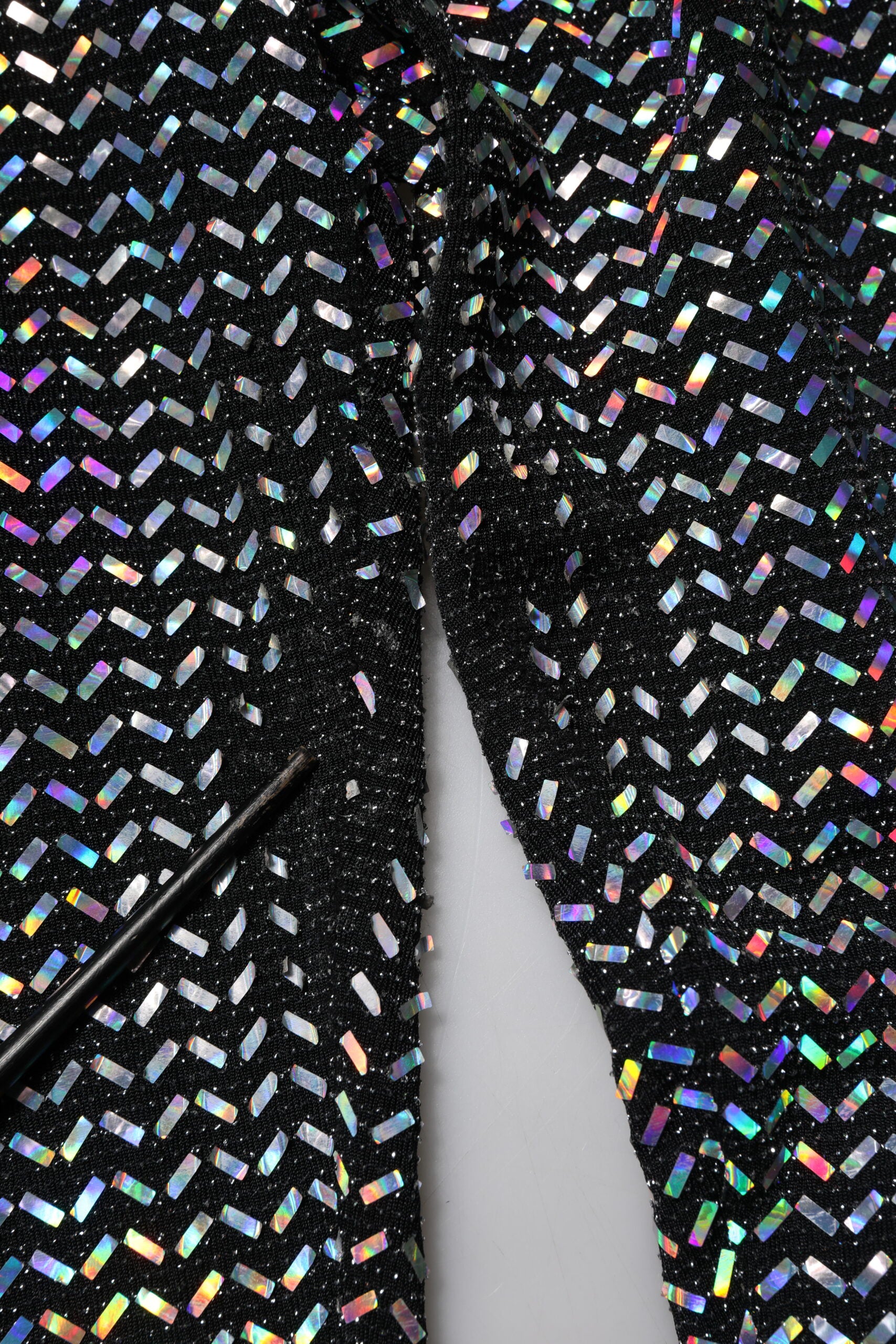 Dolce & Gabbana Multicolor Sequined Leggings Trouser Pants | Regal Royce