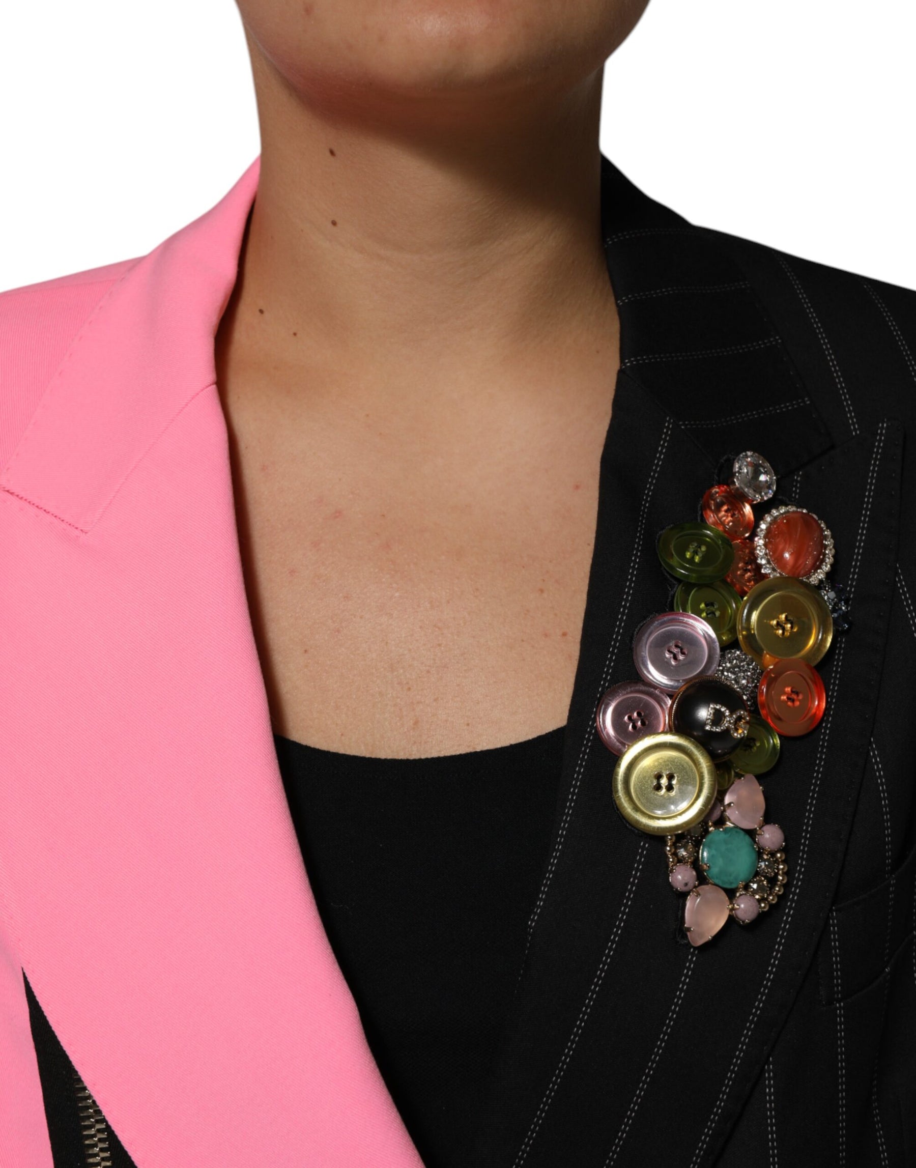 Dolce & Gabbana Multicolor Patchwork Embellished Coat Jacket | Regal Royce