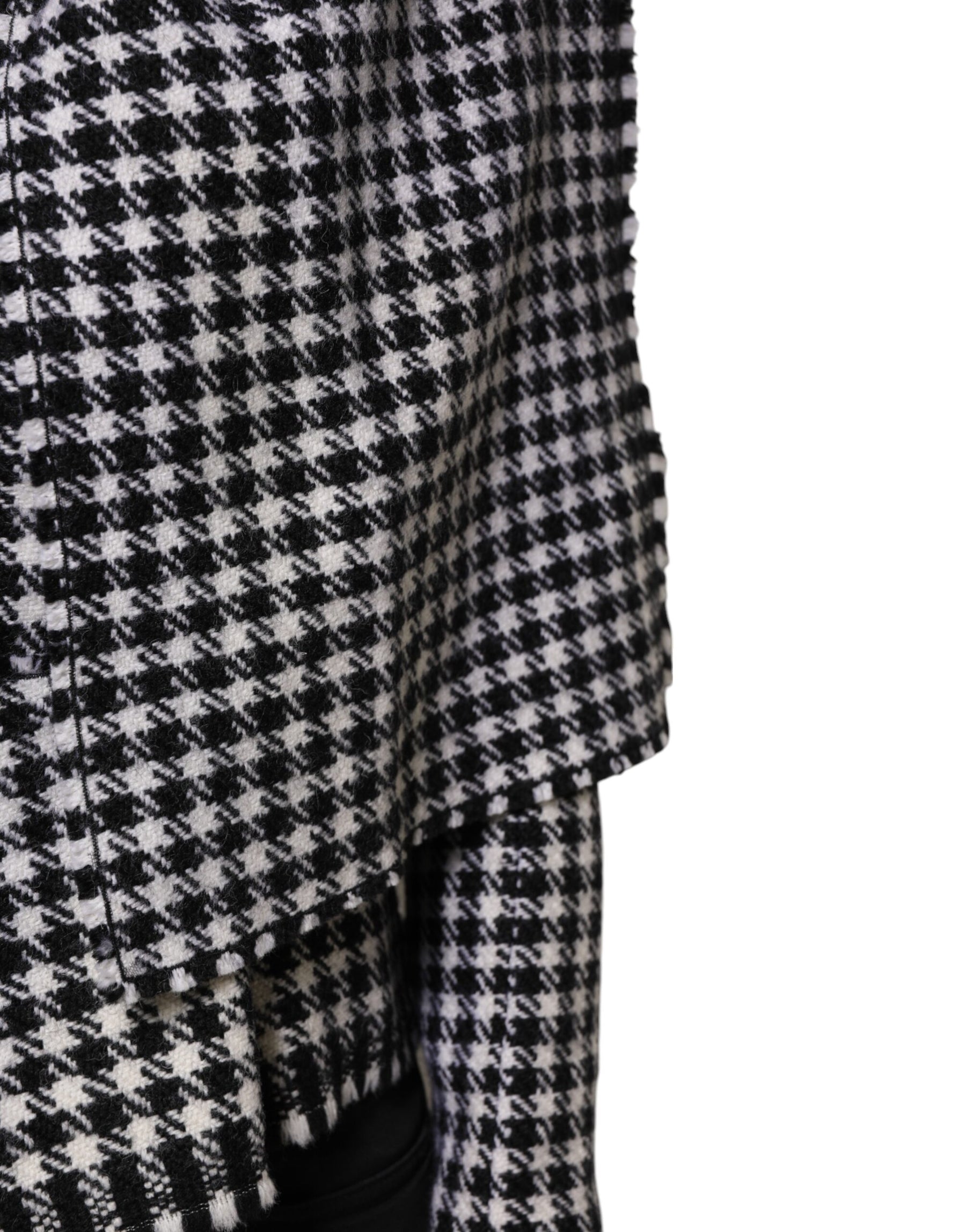 Dolce & Gabbana Multicolor Wool Monochrome Patterned Jacket | Regal Royce