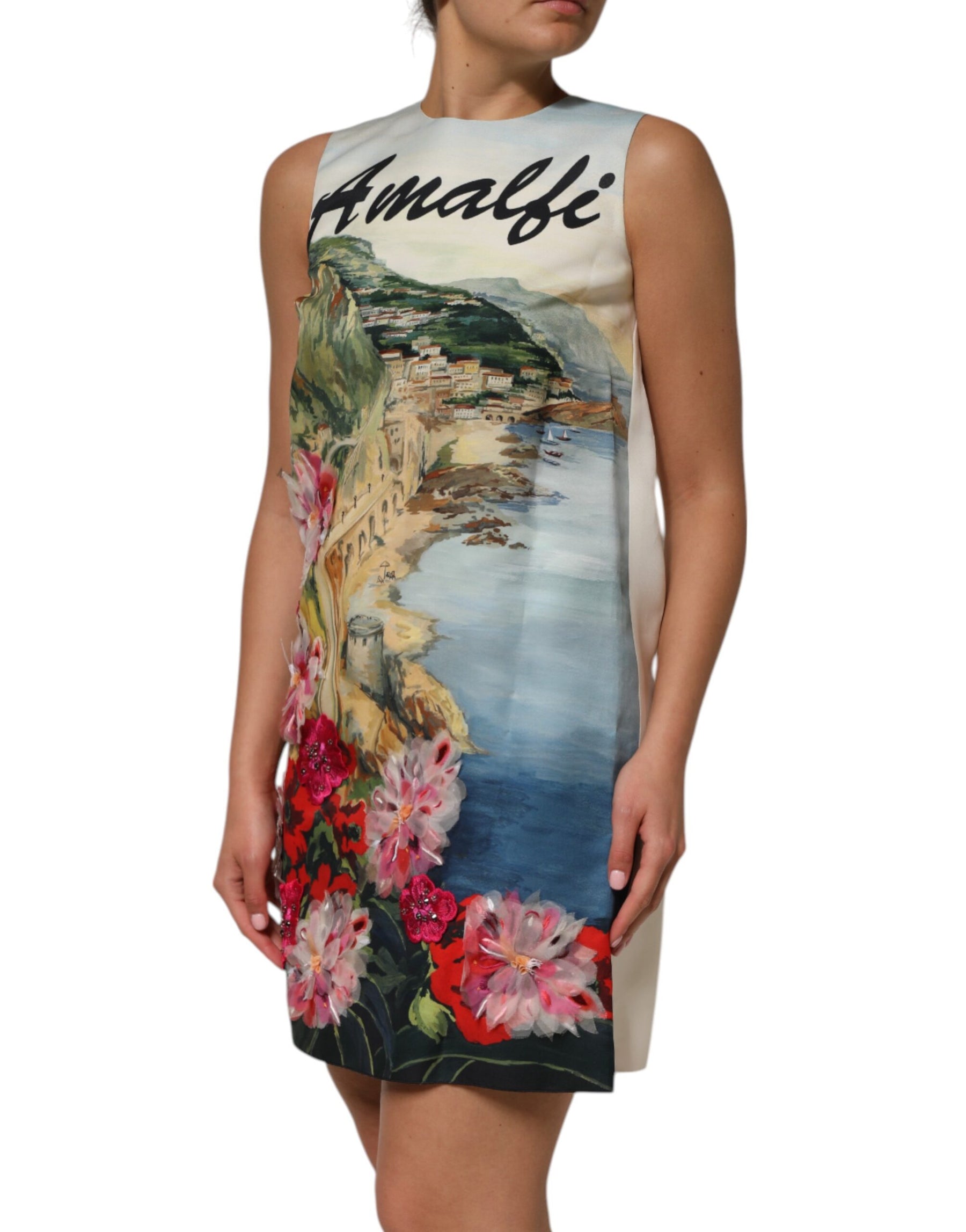 Dolce & Gabbana Multicolor Crystal Embellished Mini Dress | Regal Royce