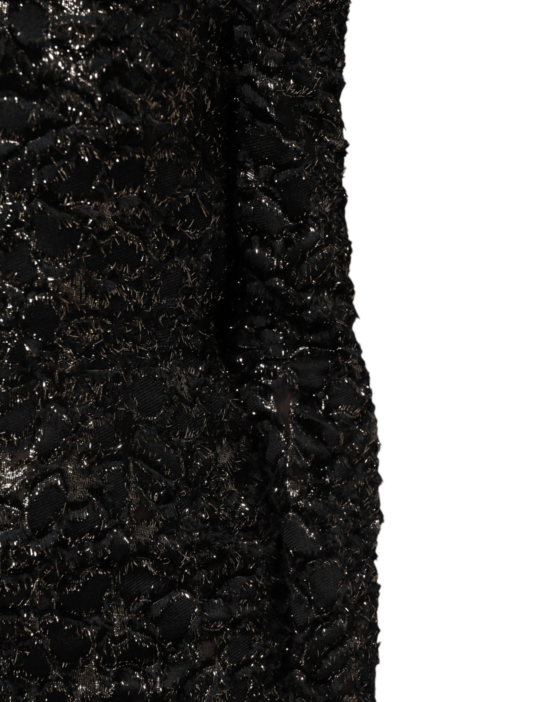 Dolce & Gabbana Black Sequin Bouclé Tweed Sheath Dress | Regal Royce