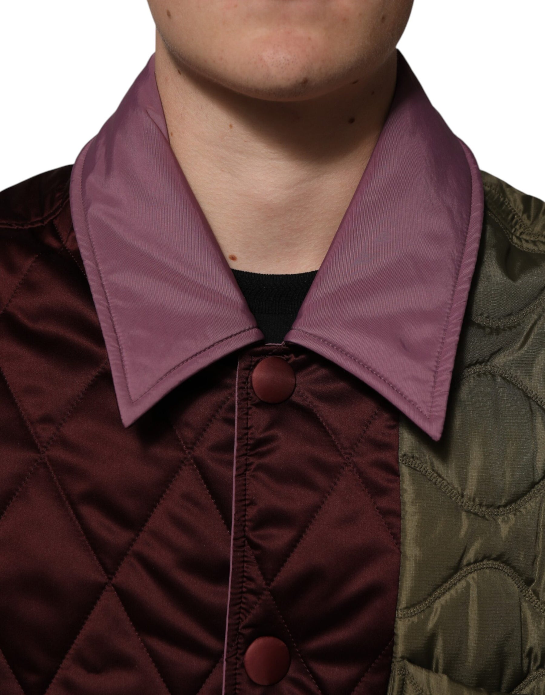 Dolce & Gabbana Multicolor Patchwork PolyesterQuilted Jacket | Regal Royce