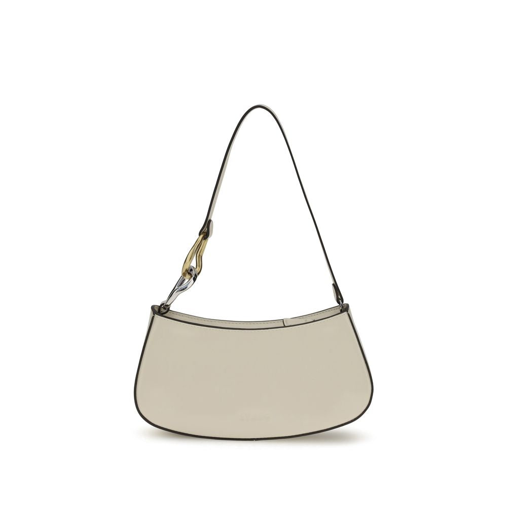 Staud Cream Calf Leather Bos Taurus Shoulder Bag | Regal Royce