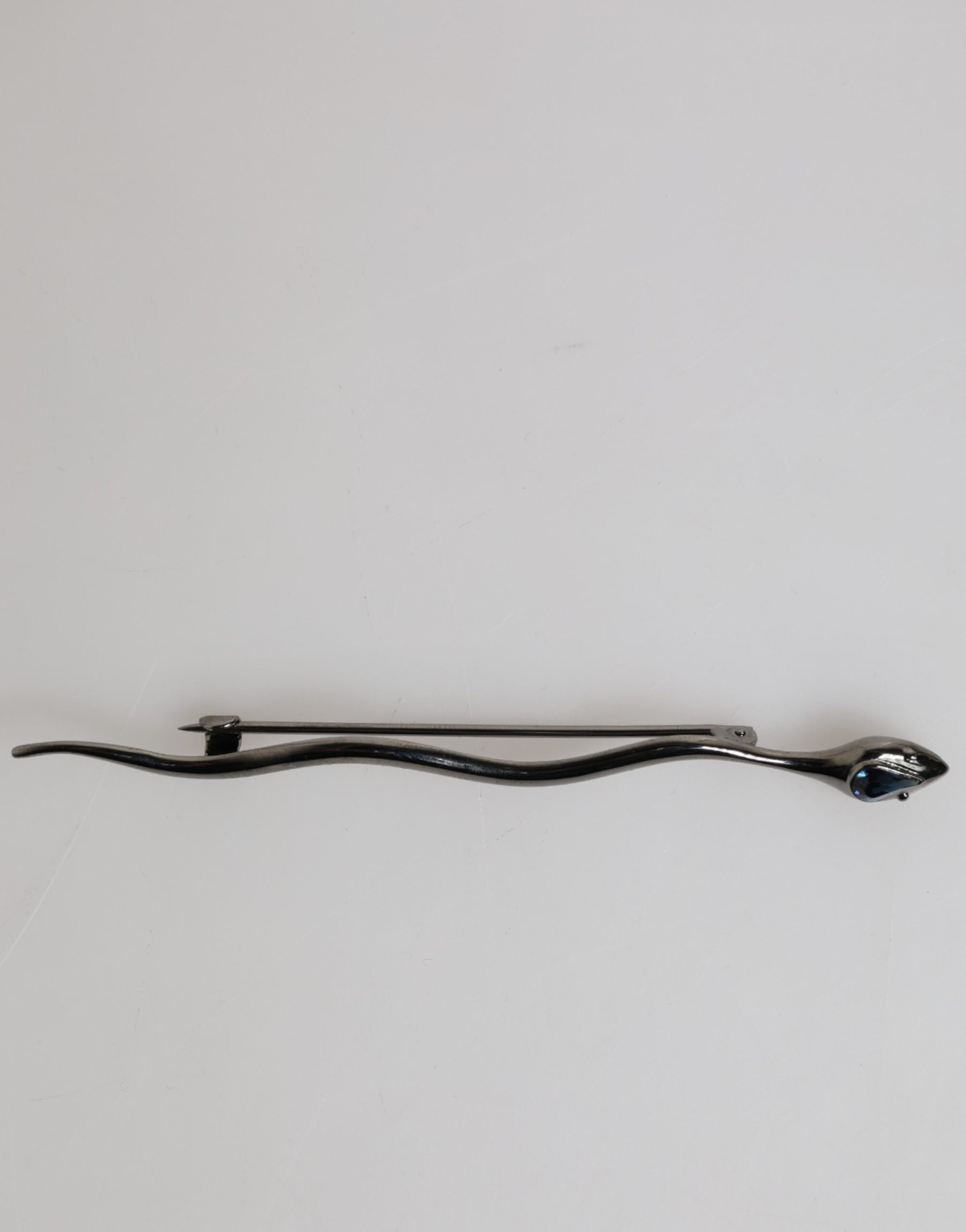 Dolce & Gabbana Black Brass Crystal Spilla Serpente Mens Brooch Pin | Regal Royce