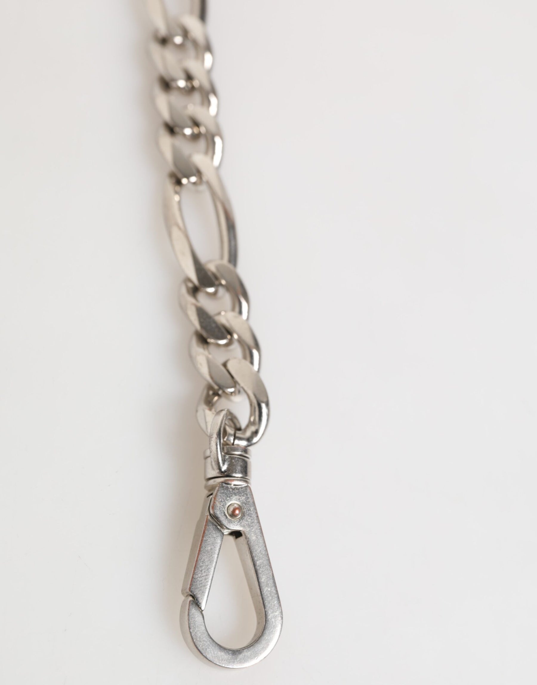 Dolce & Gabbana Silver Tone Brass Chain Lobster Clasp DG Logo Bracelet | Regal Royce