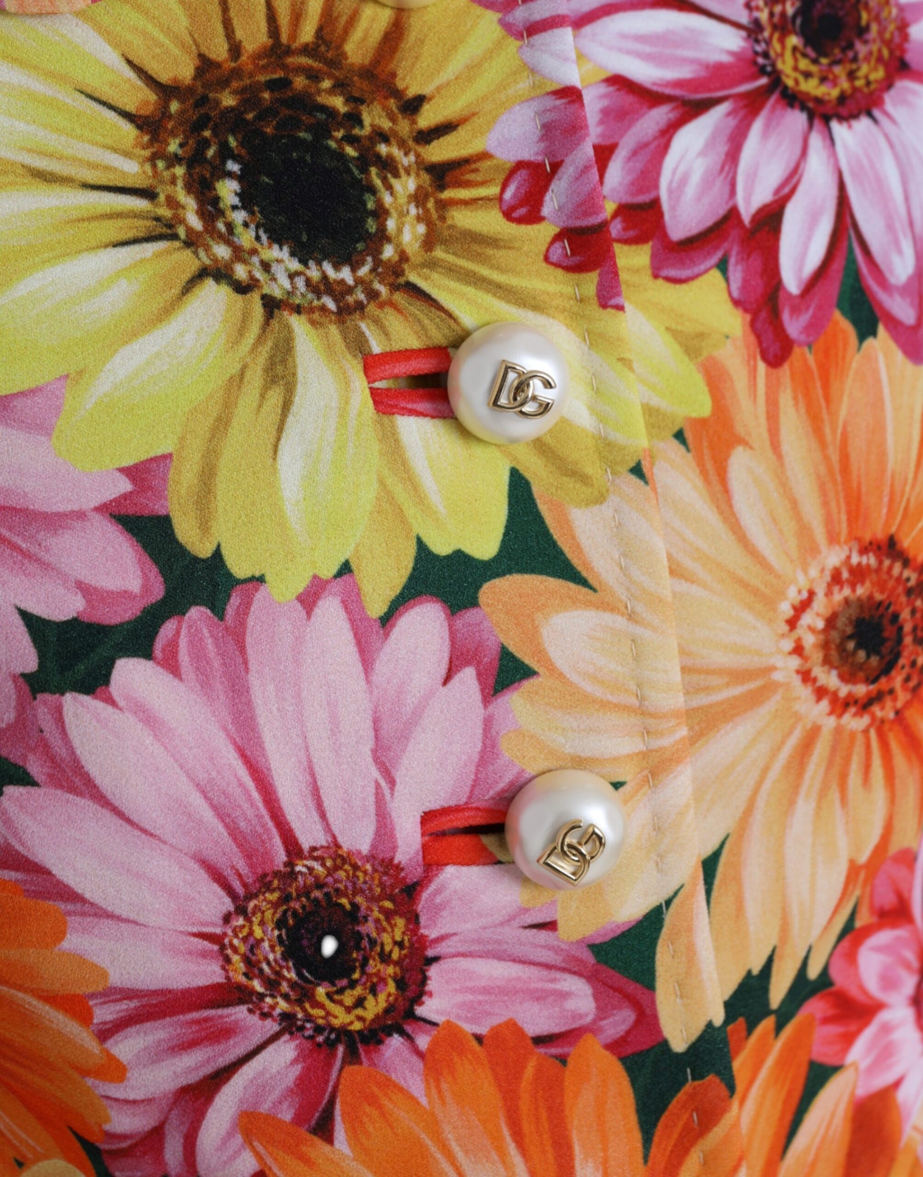 Dolce & Gabbana Multicolor Daisy Print Floral Fantasy Jacket | Regal Royce