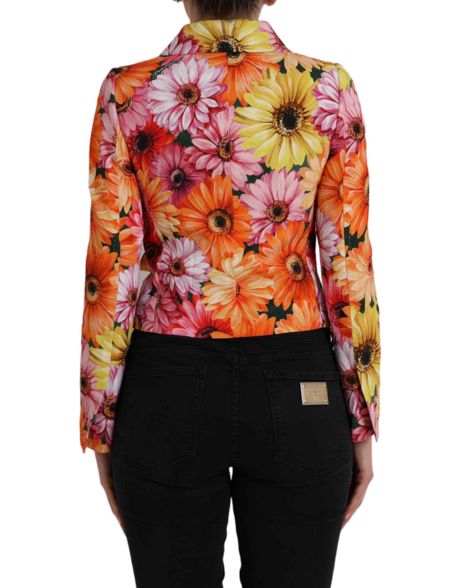 Dolce & Gabbana Multicolor Daisy Print Floral Fantasy Jacket | Regal Royce