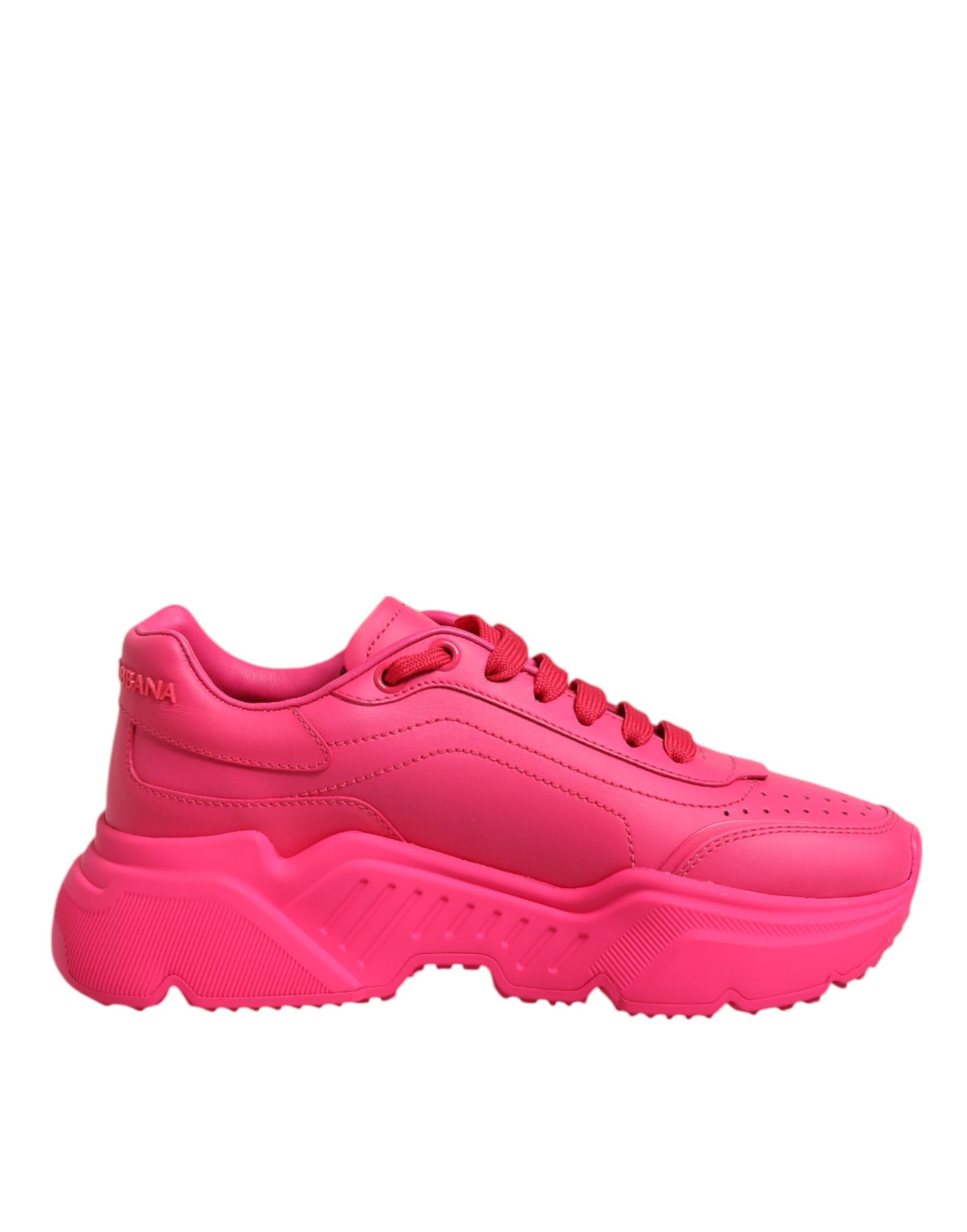 Dolce & Gabbana Pink Leather Daymaster Low Top Sneakers Shoes | Regal Royce