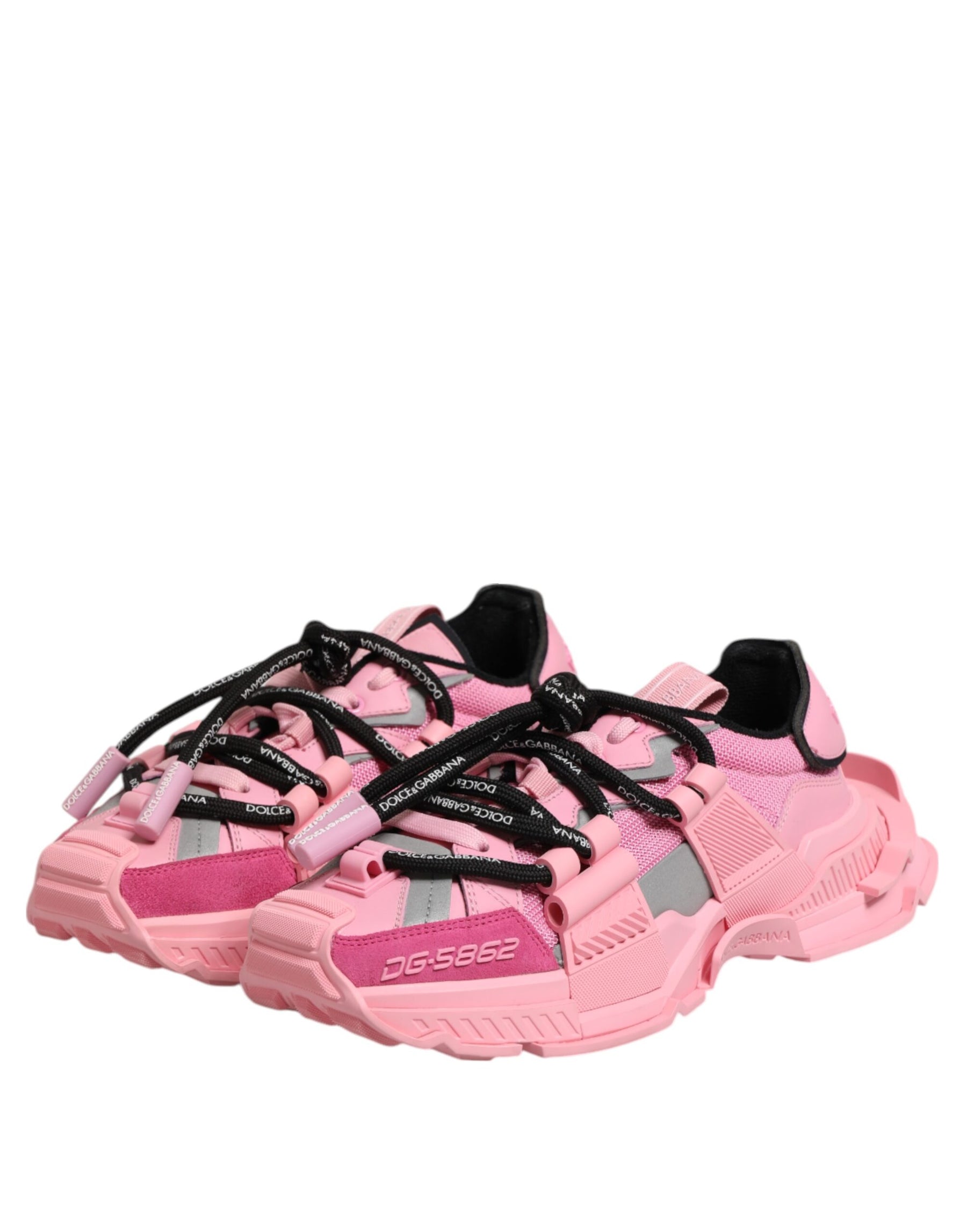 Dolce & Gabbana Pink Low Top Space Women Sneakers Shoes | Regal Royce