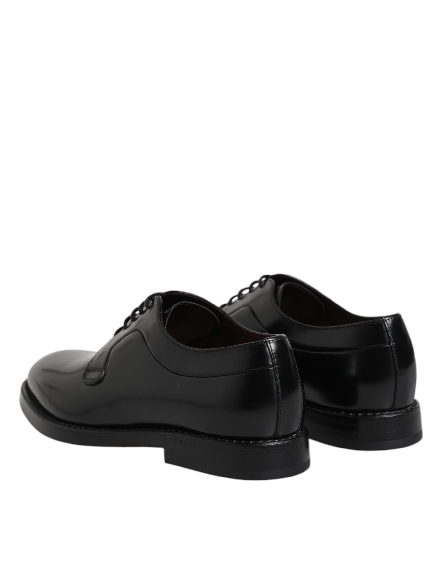 Dolce & Gabbana Black Calf Leather Lace Up Dress Shoes | Regal Royce