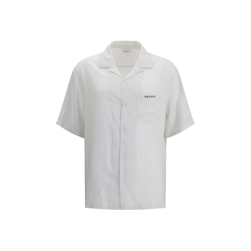 Alexander McQueen White Viscose Pattern Shirt | Regal Royce
