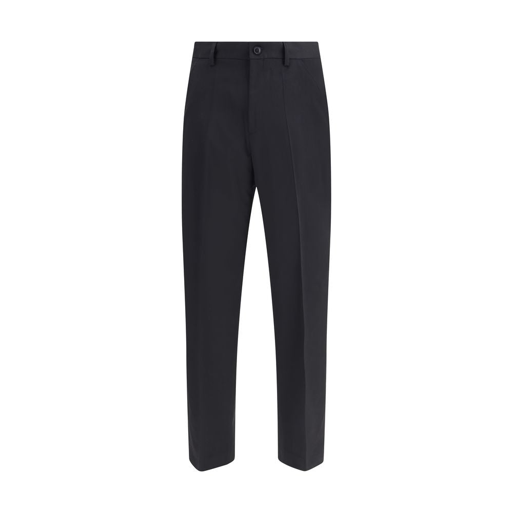 Our Legacy Black Fleece Wool Chino Pants | Regal Royce