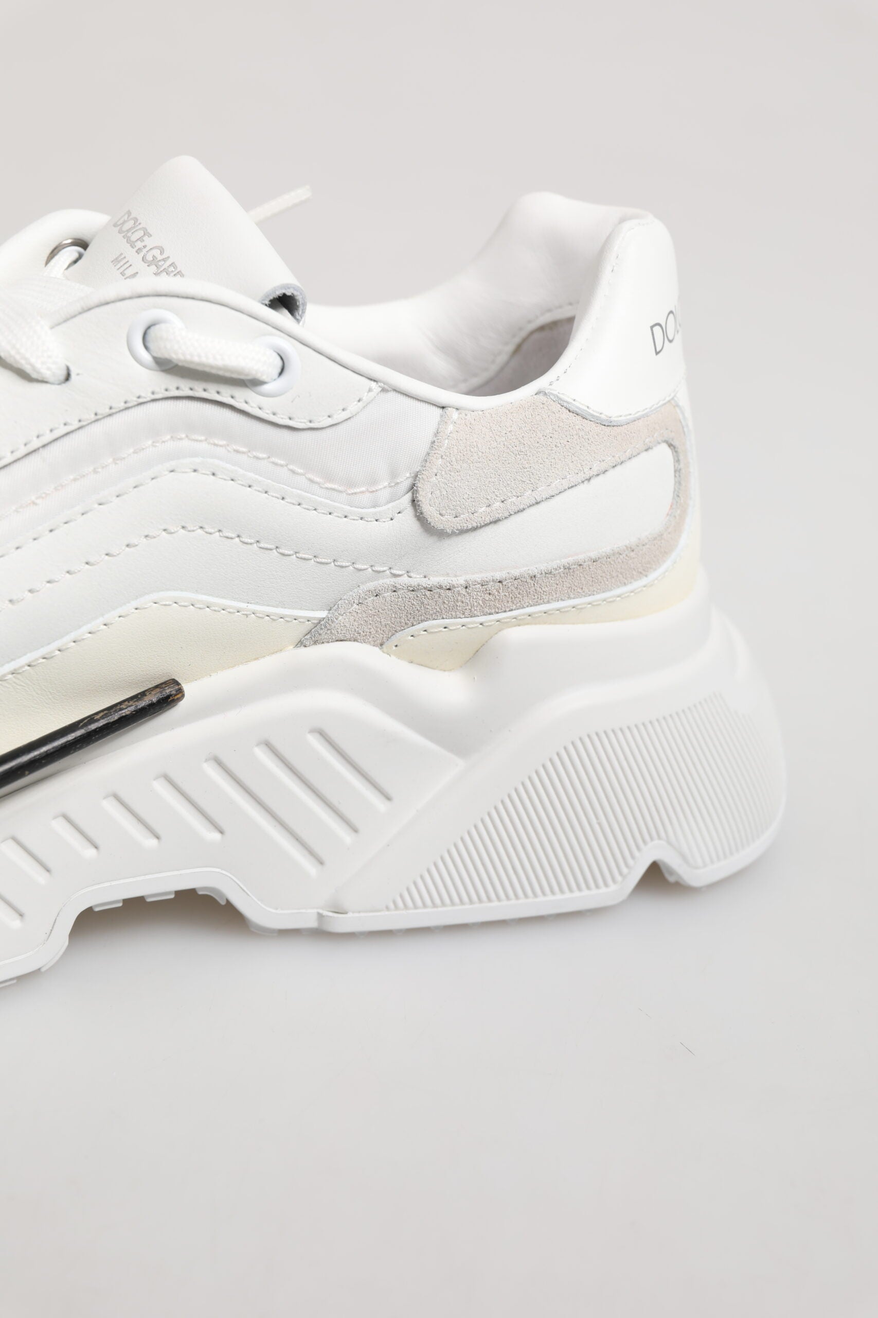 Dolce & Gabbana White Daymaster Low Top Mens Sneakers Shoes | Regal Royce