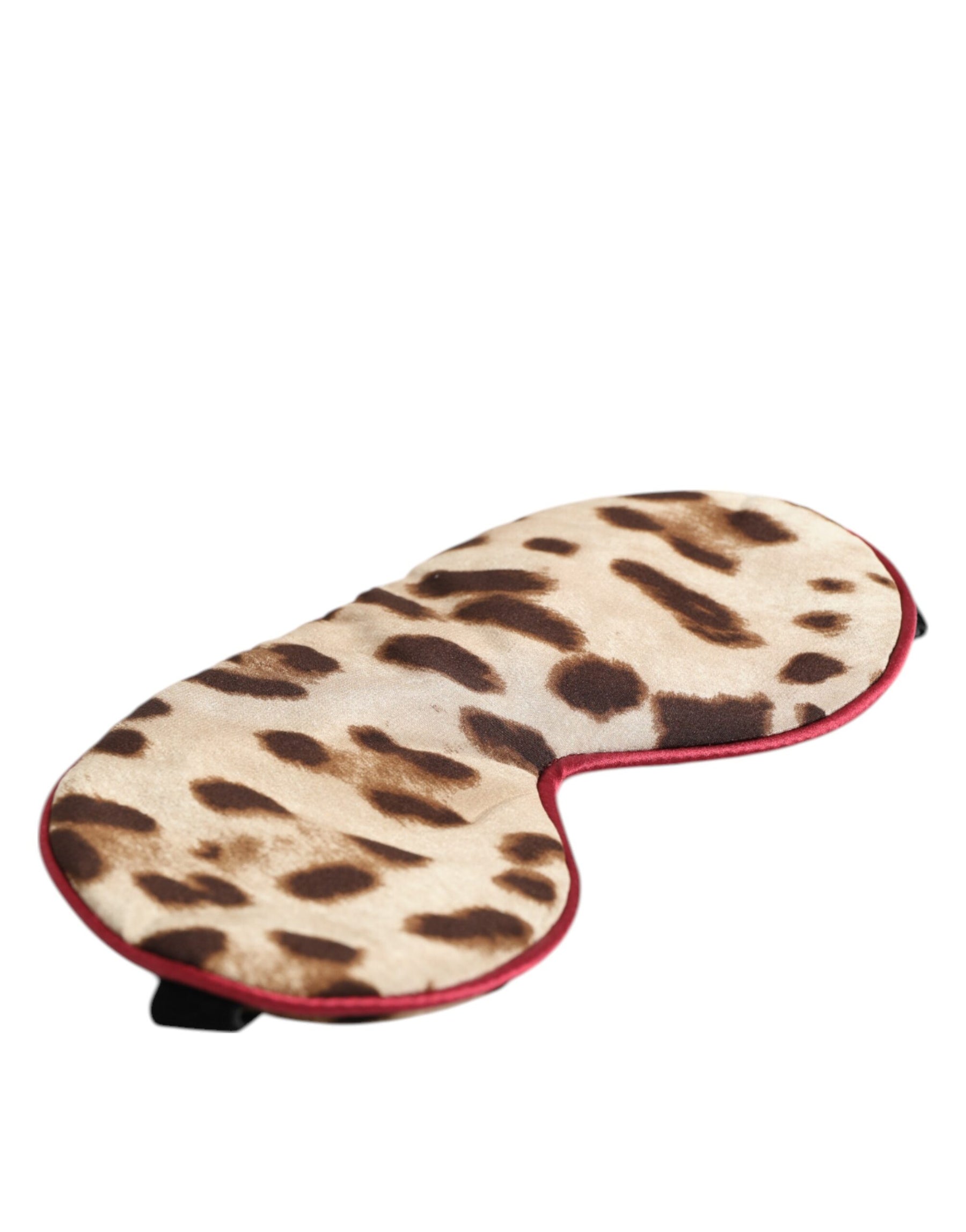 Dolce & Gabbana Brown Leopard Print Silk Women Accessory Sleep Eye Mask | Regal Royce