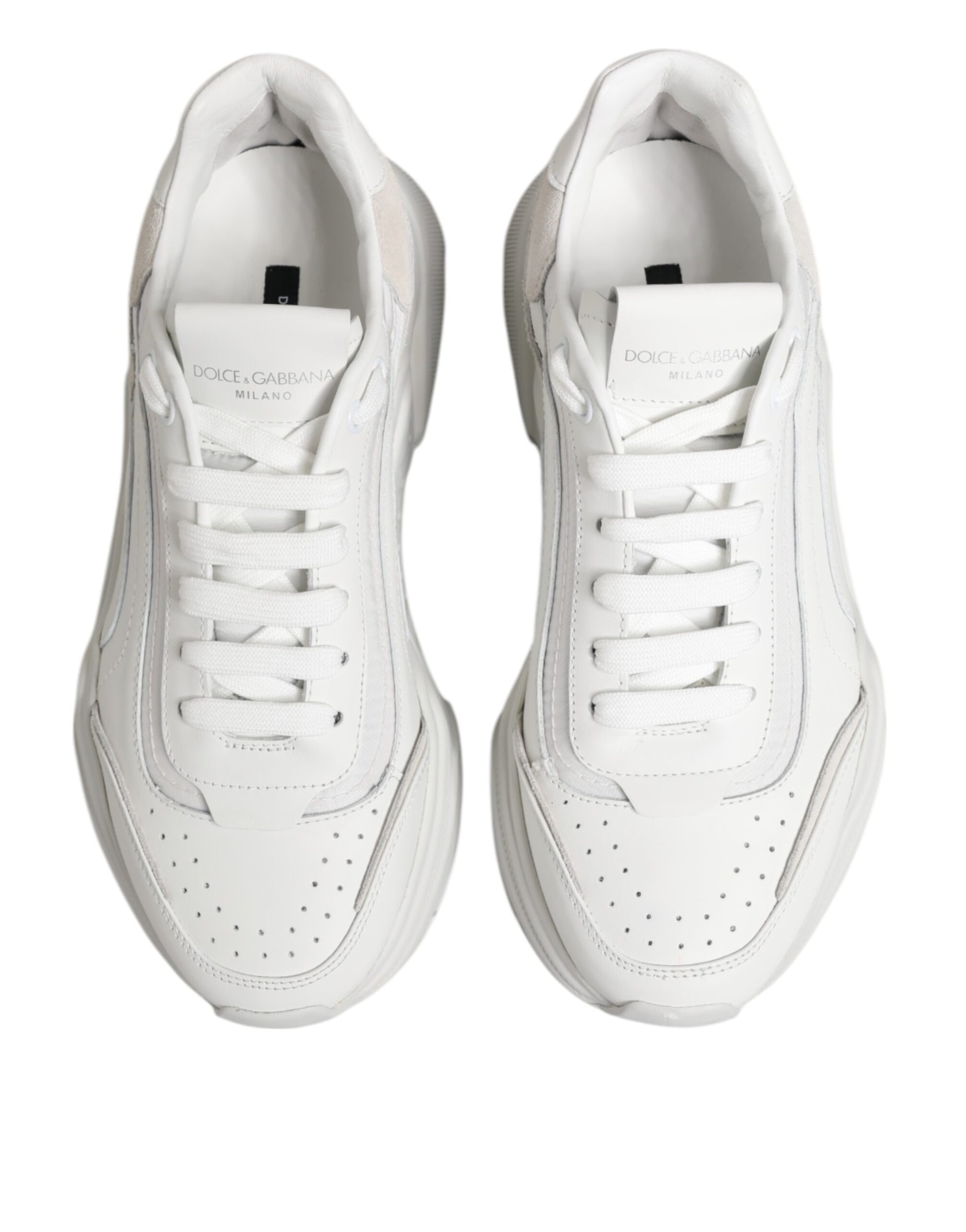 Dolce & Gabbana White Daymaster Low Top Men Sneakers Shoes