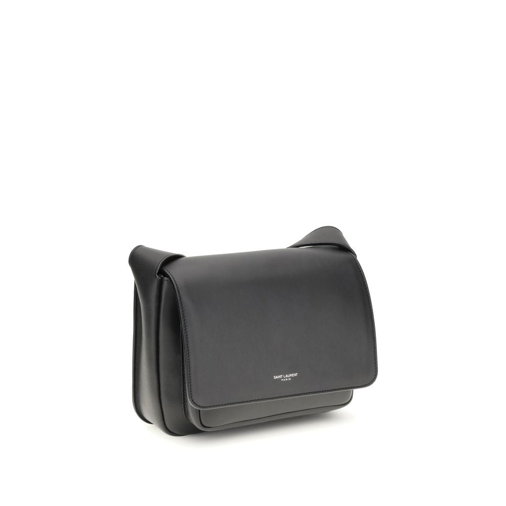Saint Laurent Black Calf Leather Bos Taurus Shoulder Bag | Regal Royce