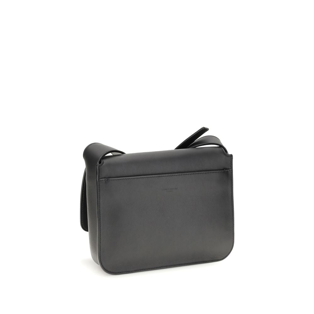 Saint Laurent Black Calf Leather Bos Taurus Shoulder Bag | Regal Royce