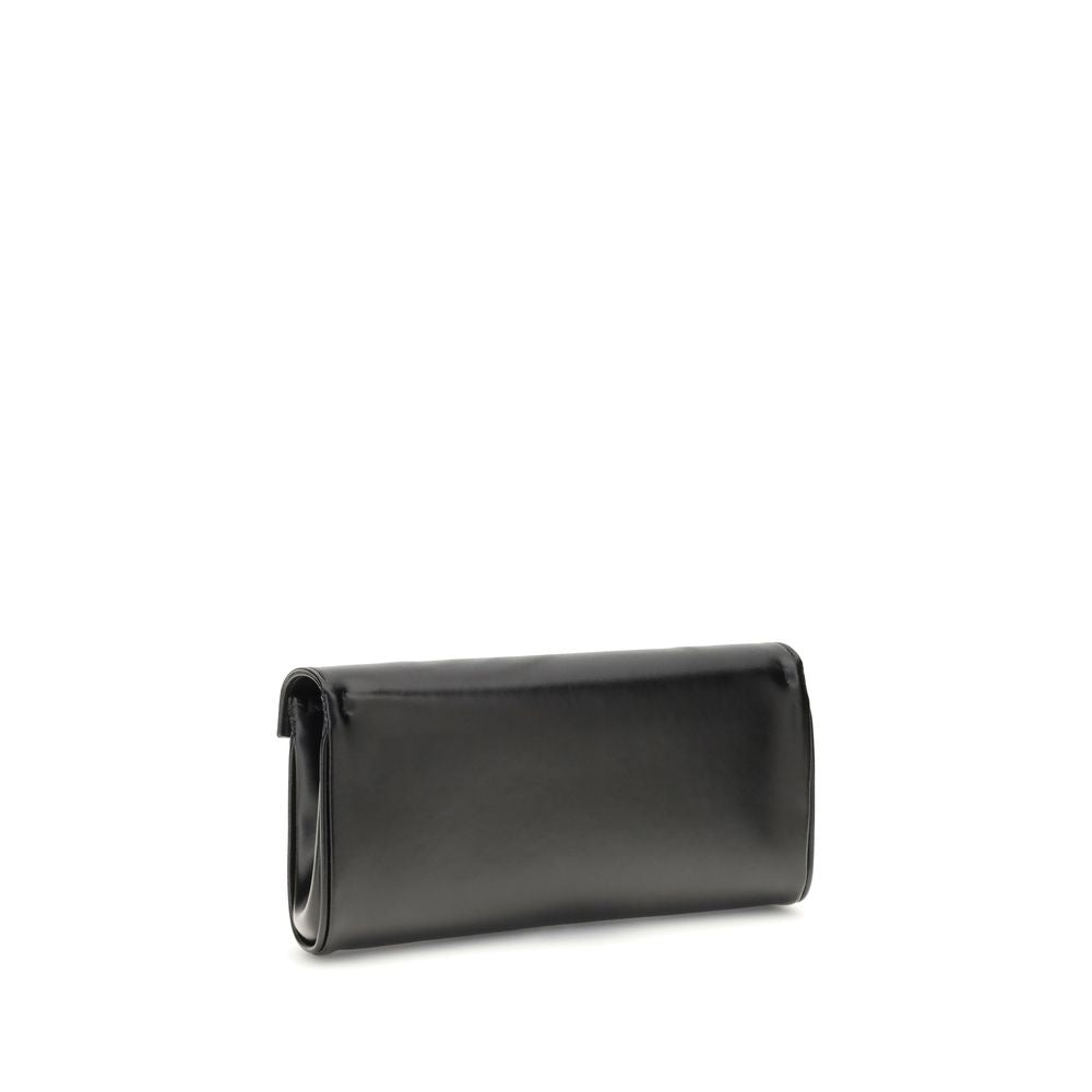 Giuseppe Zanotti Black Leather Clutch Bag | Regal Royce