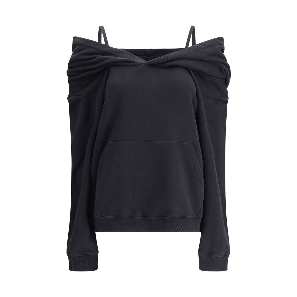 MM6 Black Cotton Sweatshirt | Regal Royce