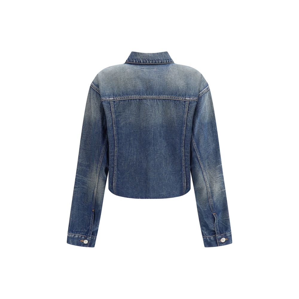 MM6 Blue Cotton Denim Jacket | Regal Royce