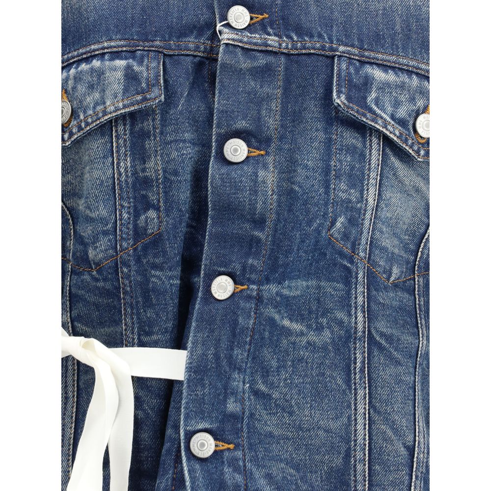 MM6 Blue Cotton Denim Jacket | Regal Royce
