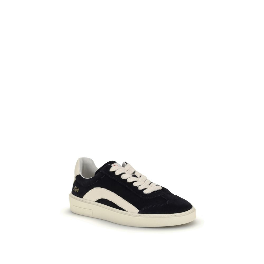 Dsquared² Black Calf Leather Bos Taurus Low Top Sneakers | Regal Royce