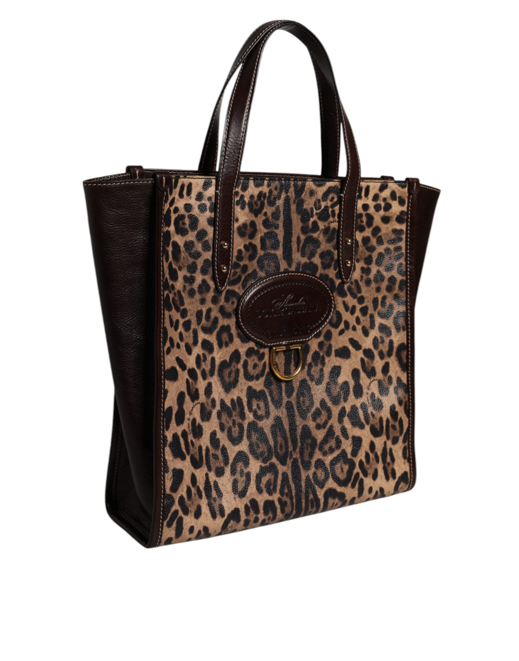 Dolce & Gabbana Multicolor Leopard Shopping Tote Shoulder WomenBorse Bag | Regal Royce