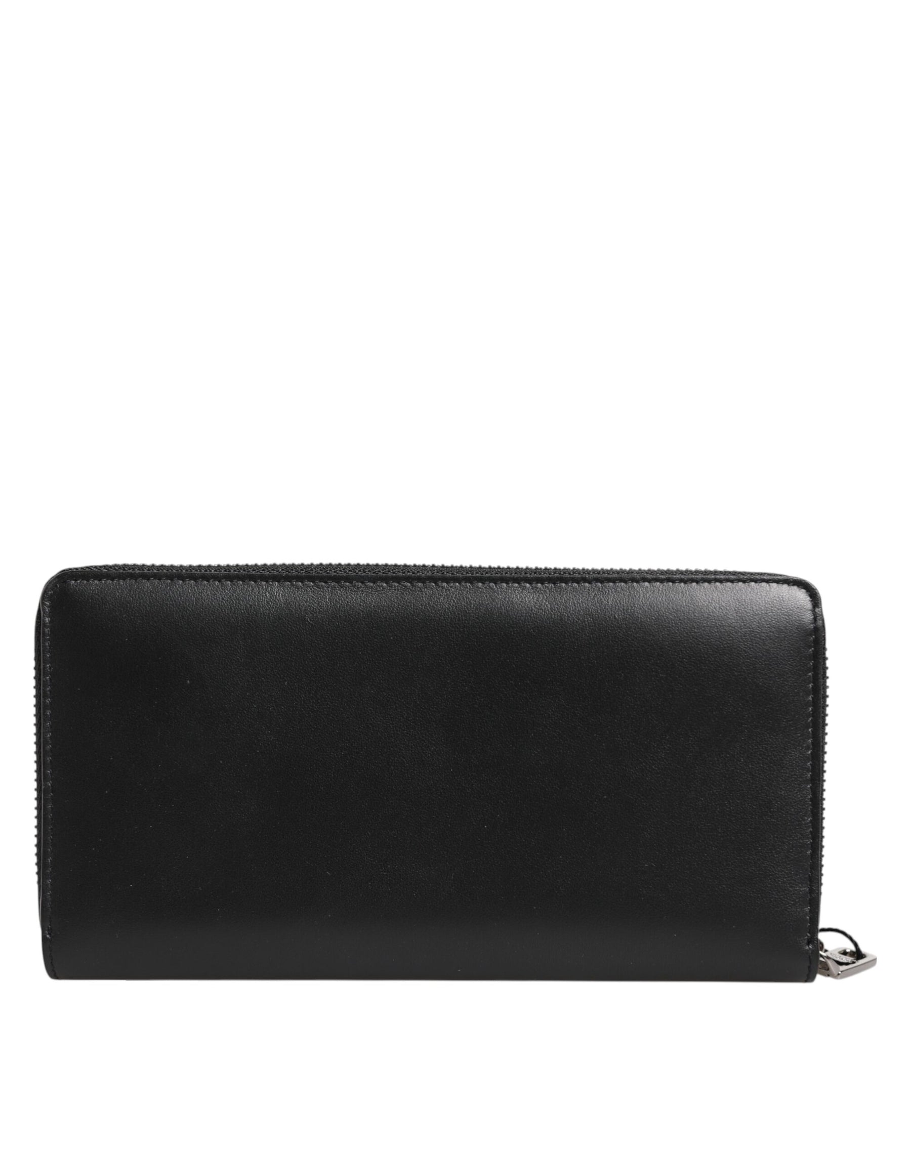 Dolce & Gabbana Black Brown Exotic Leather Men Continental Clutch Wallet | Regal Royce