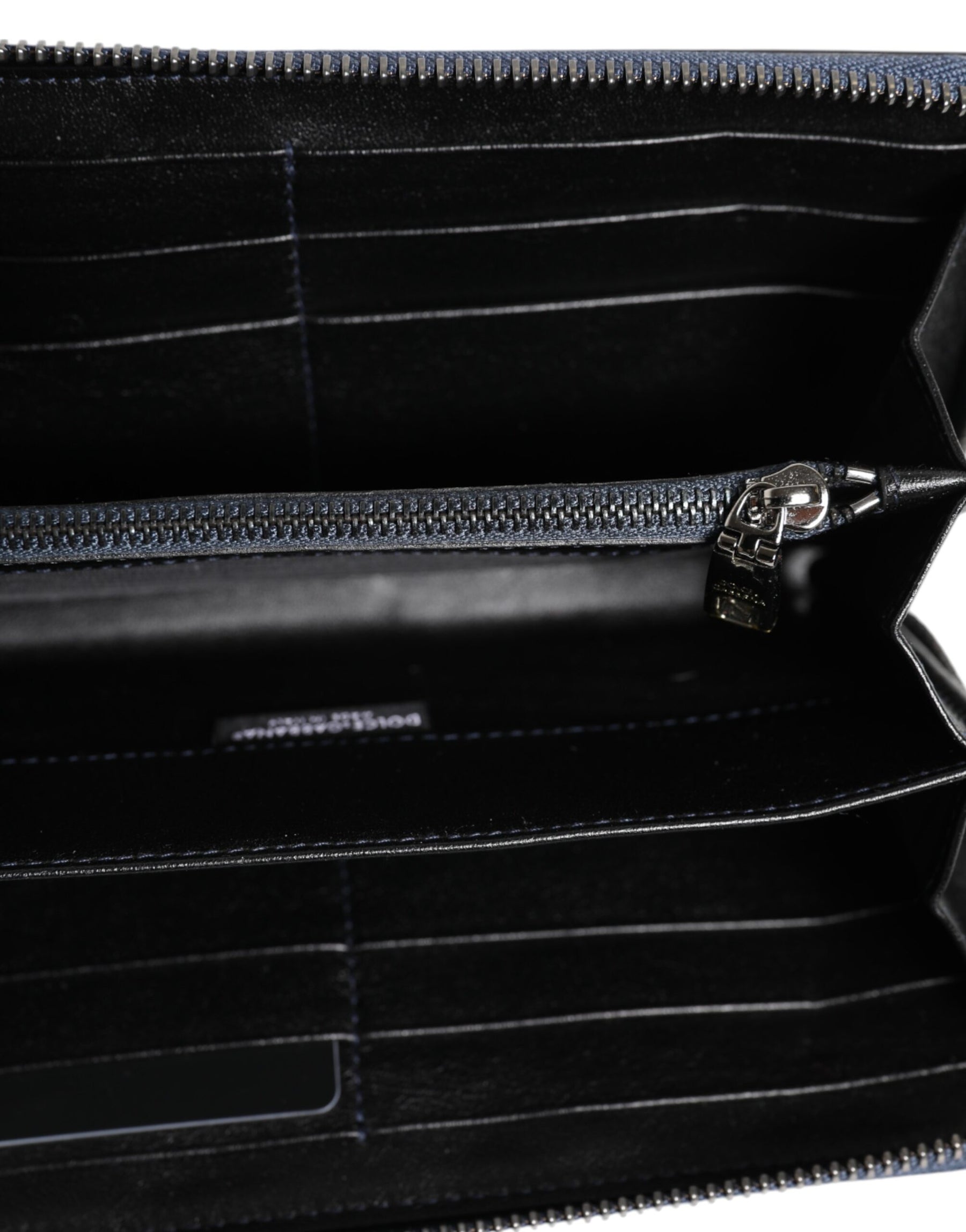 Dolce & Gabbana Black Blue Exotic Leather Men Continental Clutch Wallet | Regal Royce