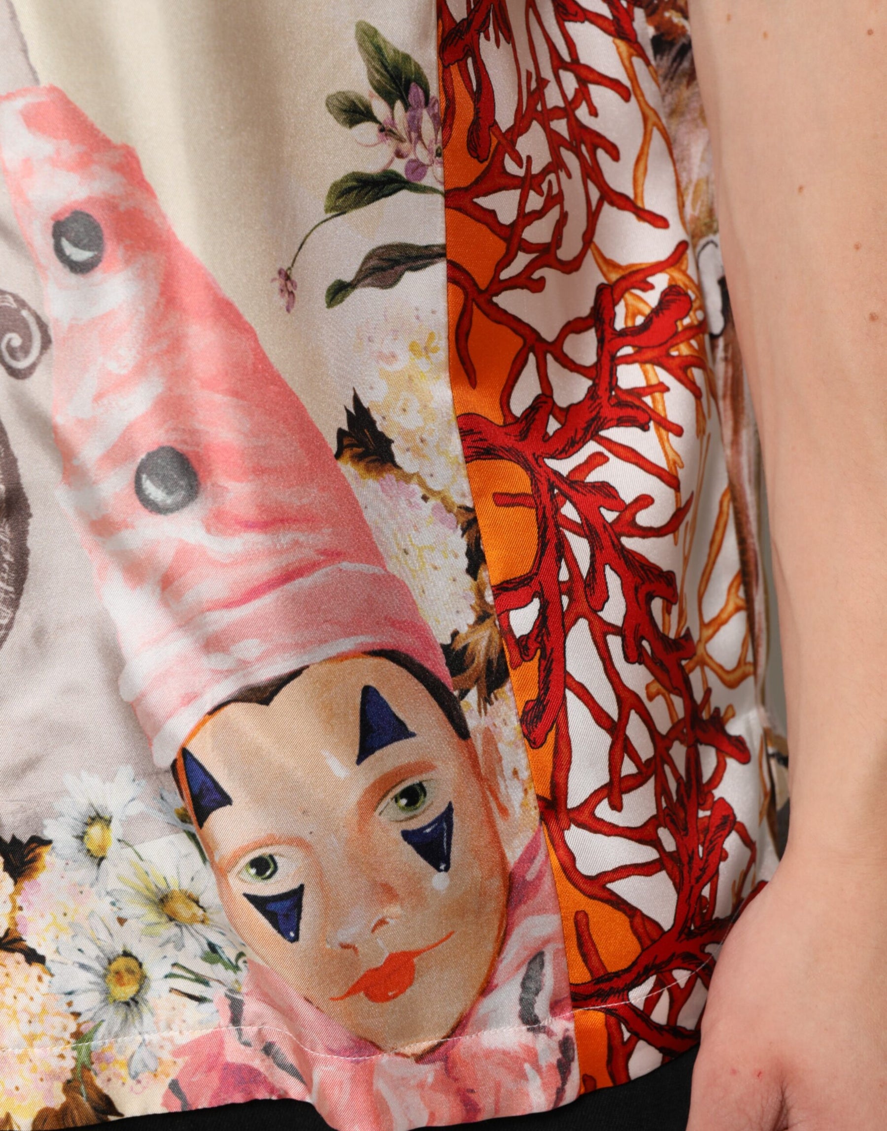 Dolce & Gabbana Multicolor Shell Print Hawaii Casual Shirt | Regal Royce