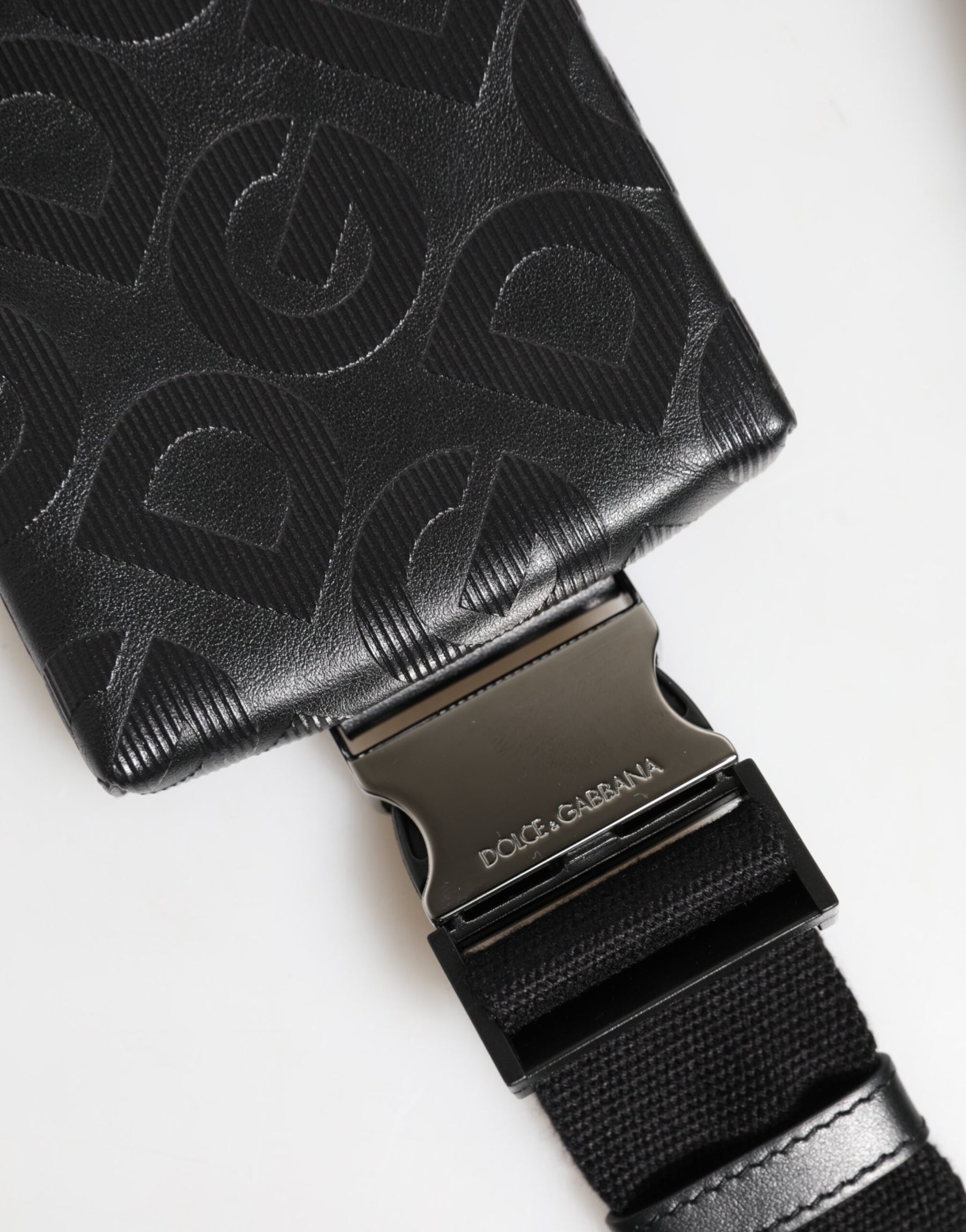 Dolce & Gabbana Gray DG Logo Mania Purse Phone Belt Waist Men Borse Bag | Regal Royce