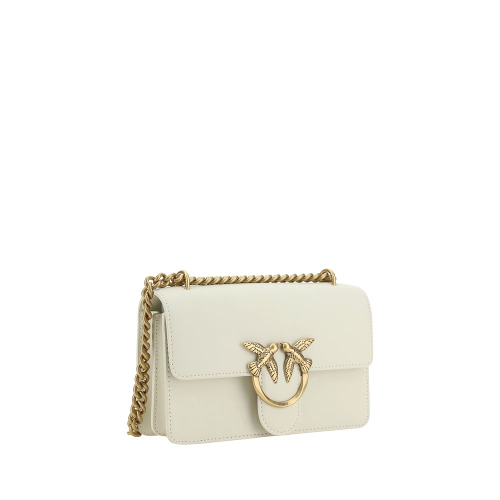 PINKO Beige Calf Leather Bos Taurus Shoulder Bag | Regal Royce